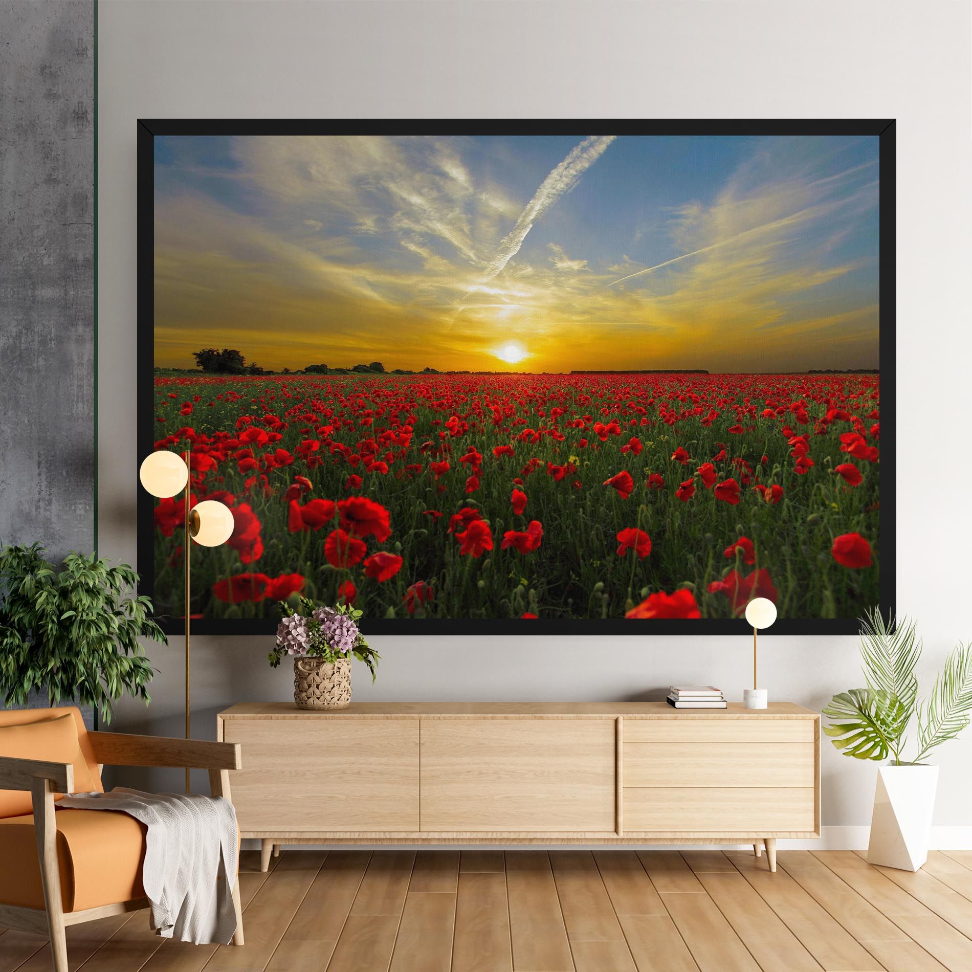 Poppies Sunset mockup 9