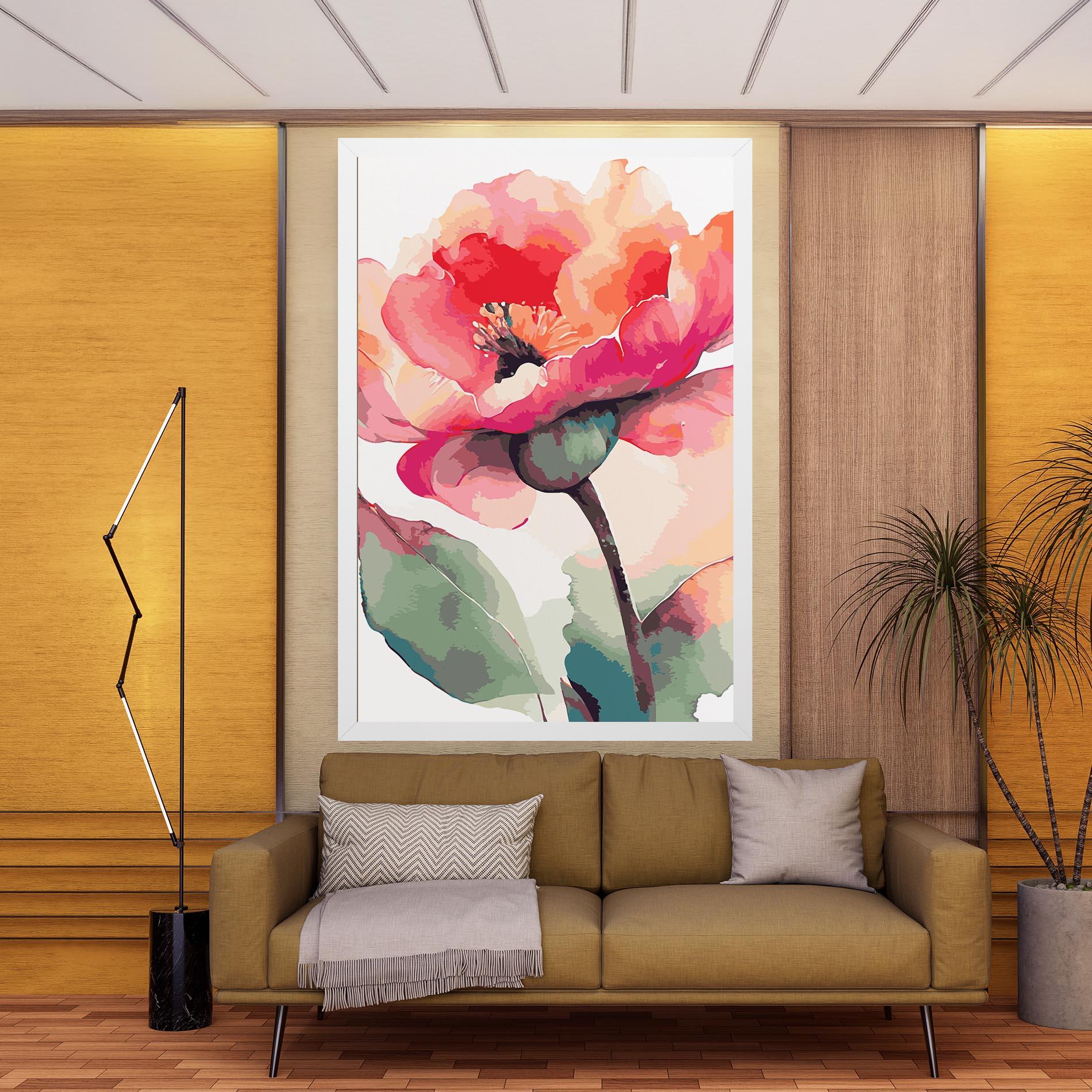 Vászonkép Pastel Poppy mockup 9