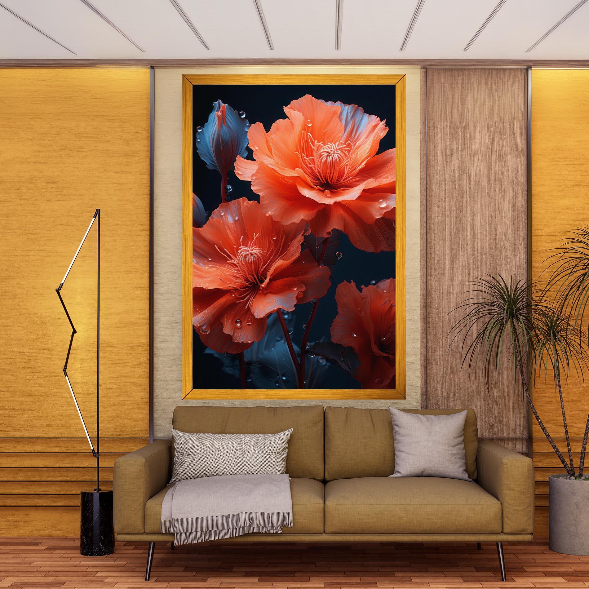 Vászonkép Orange Poppy mockup 9