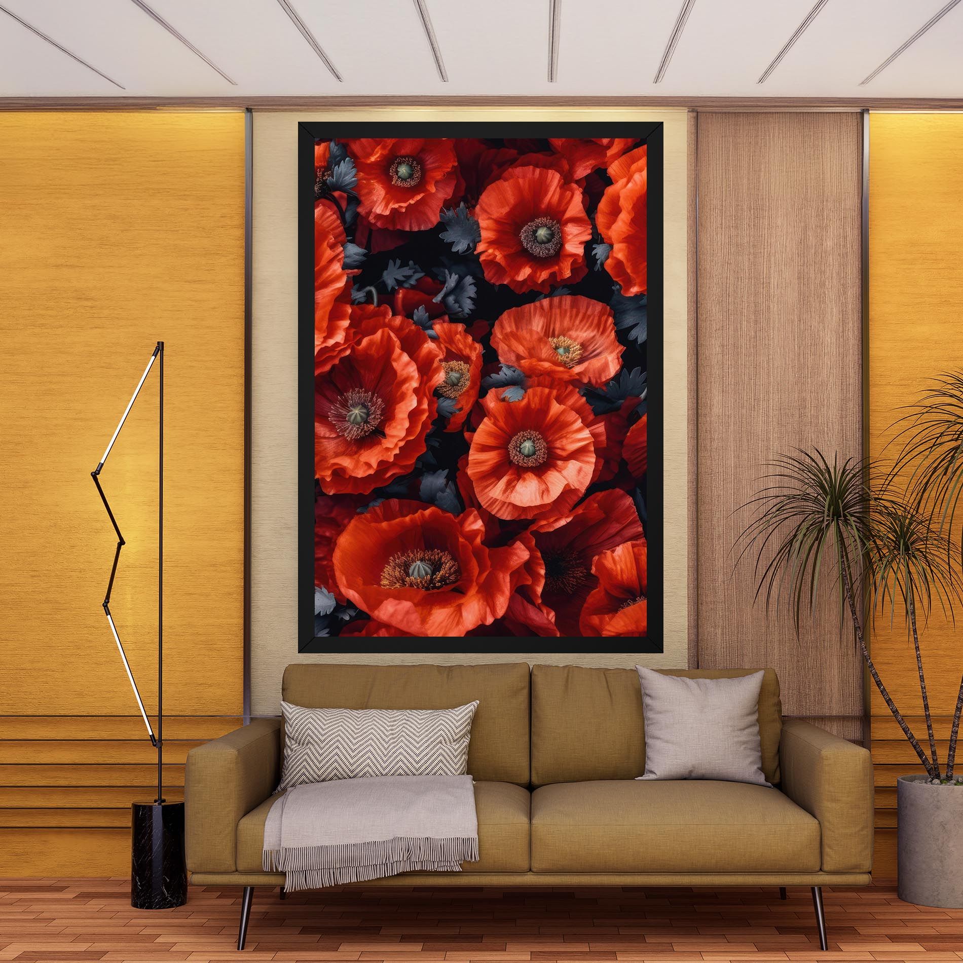 Black Red Poppies mockup 9