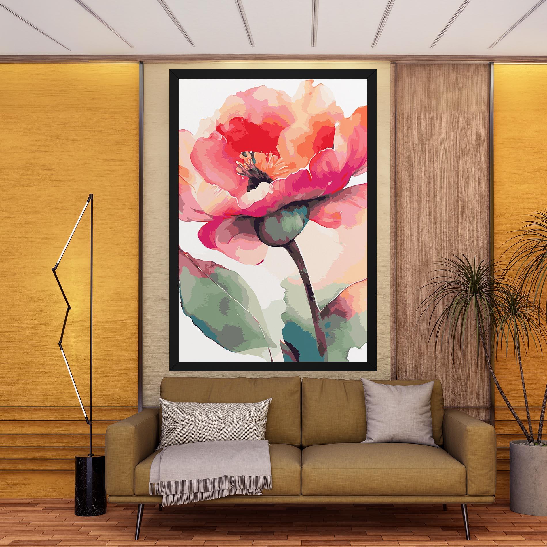 Vászonkép Pastel Poppy mockup 9