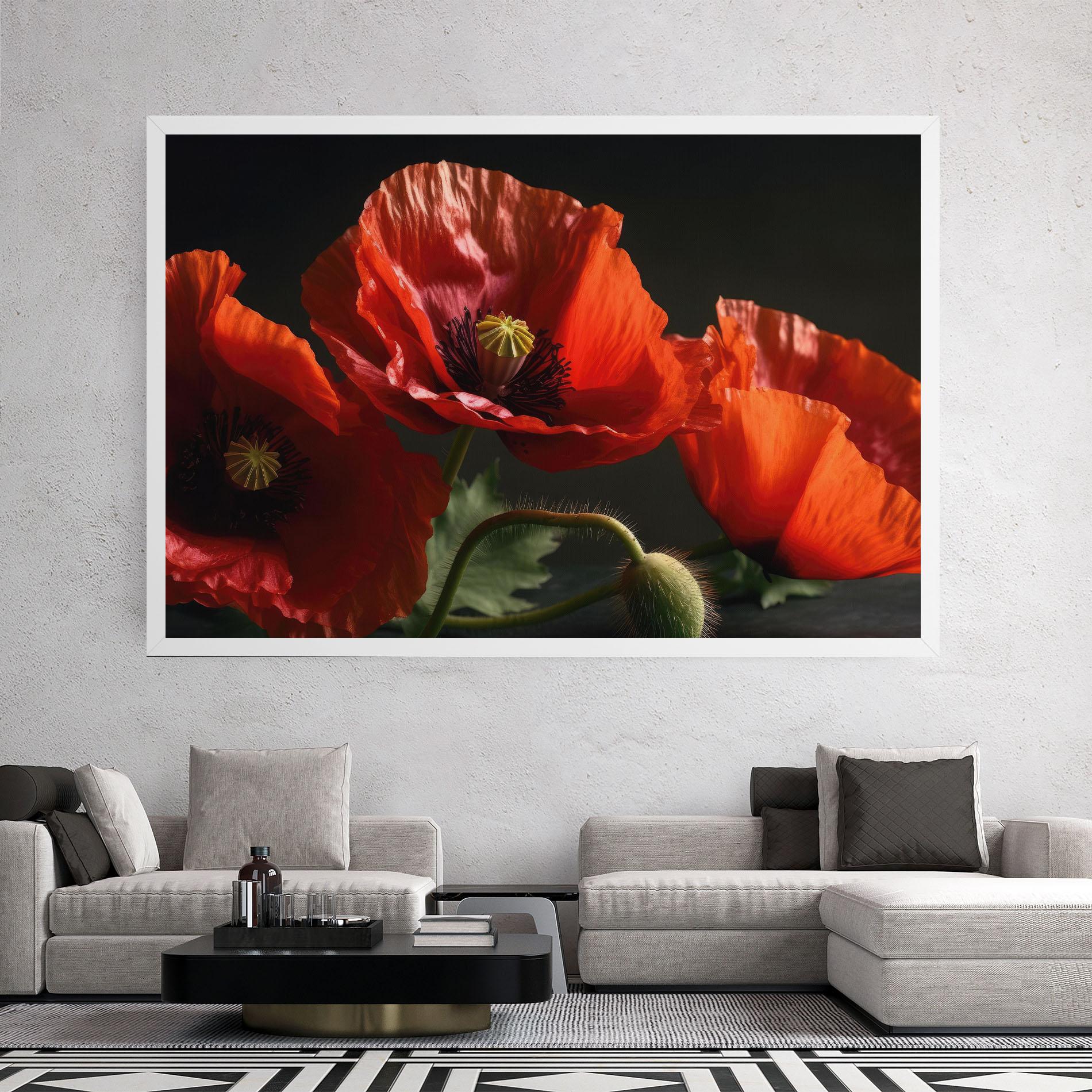 Vászonkép 3 Pretty Poppies mockup 2
