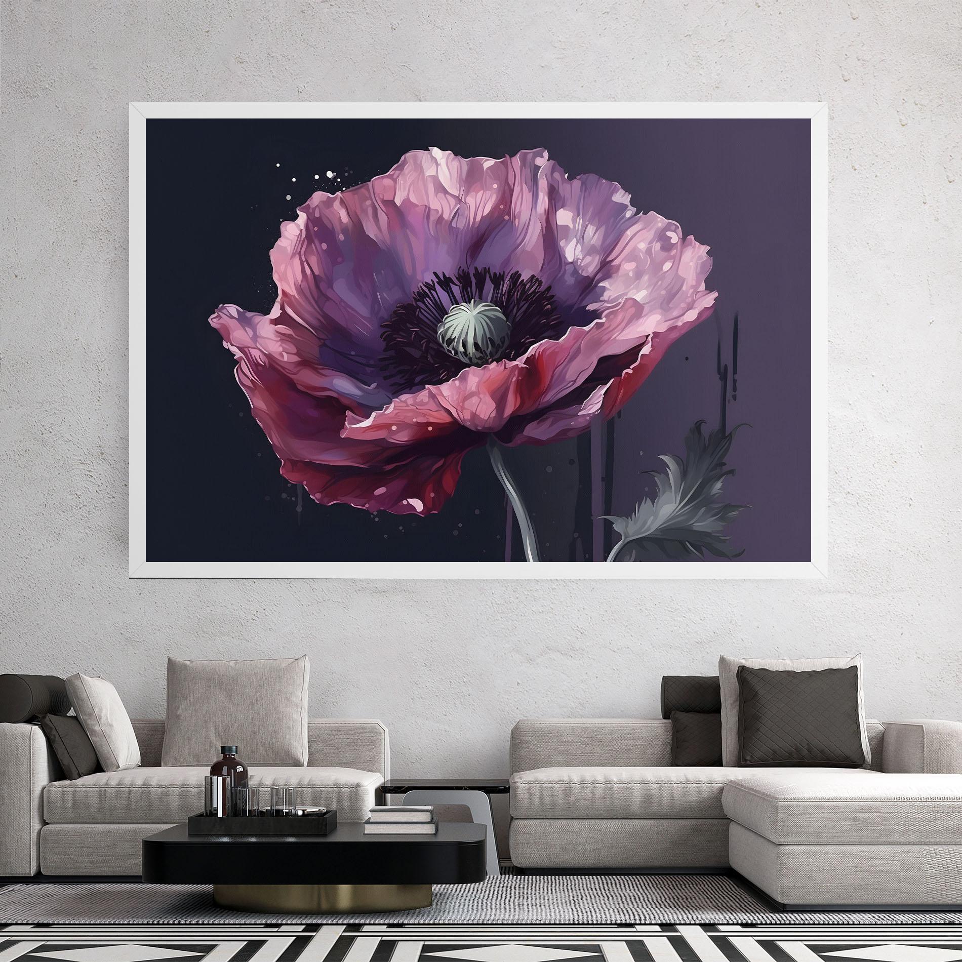 Vászonkép Light Purple Poppy mockup 2