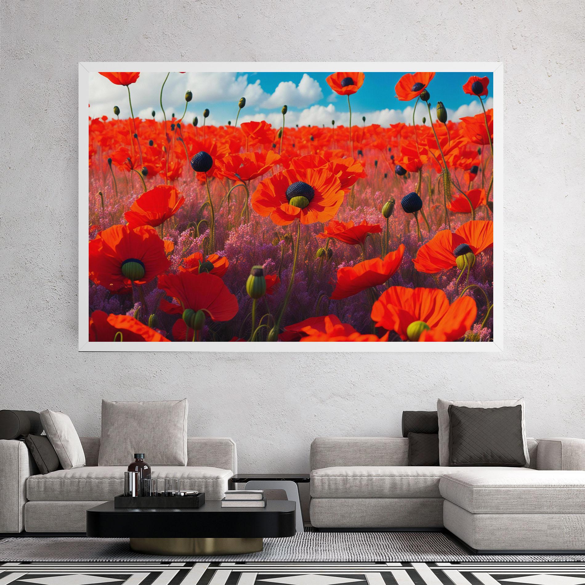 Vászonkép Wild Poppies mockup 2