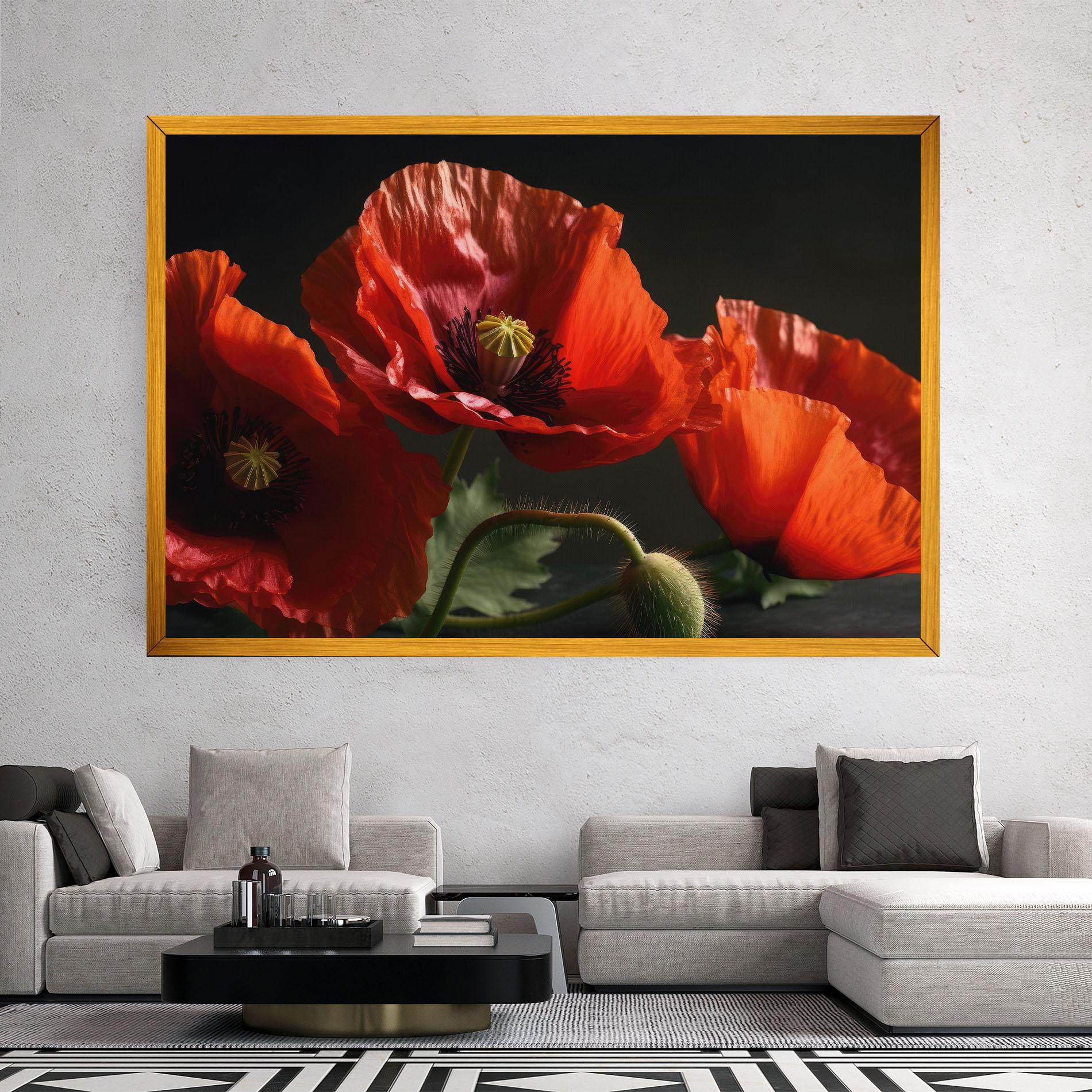 Vászonkép 3 Pretty Poppies mockup 2