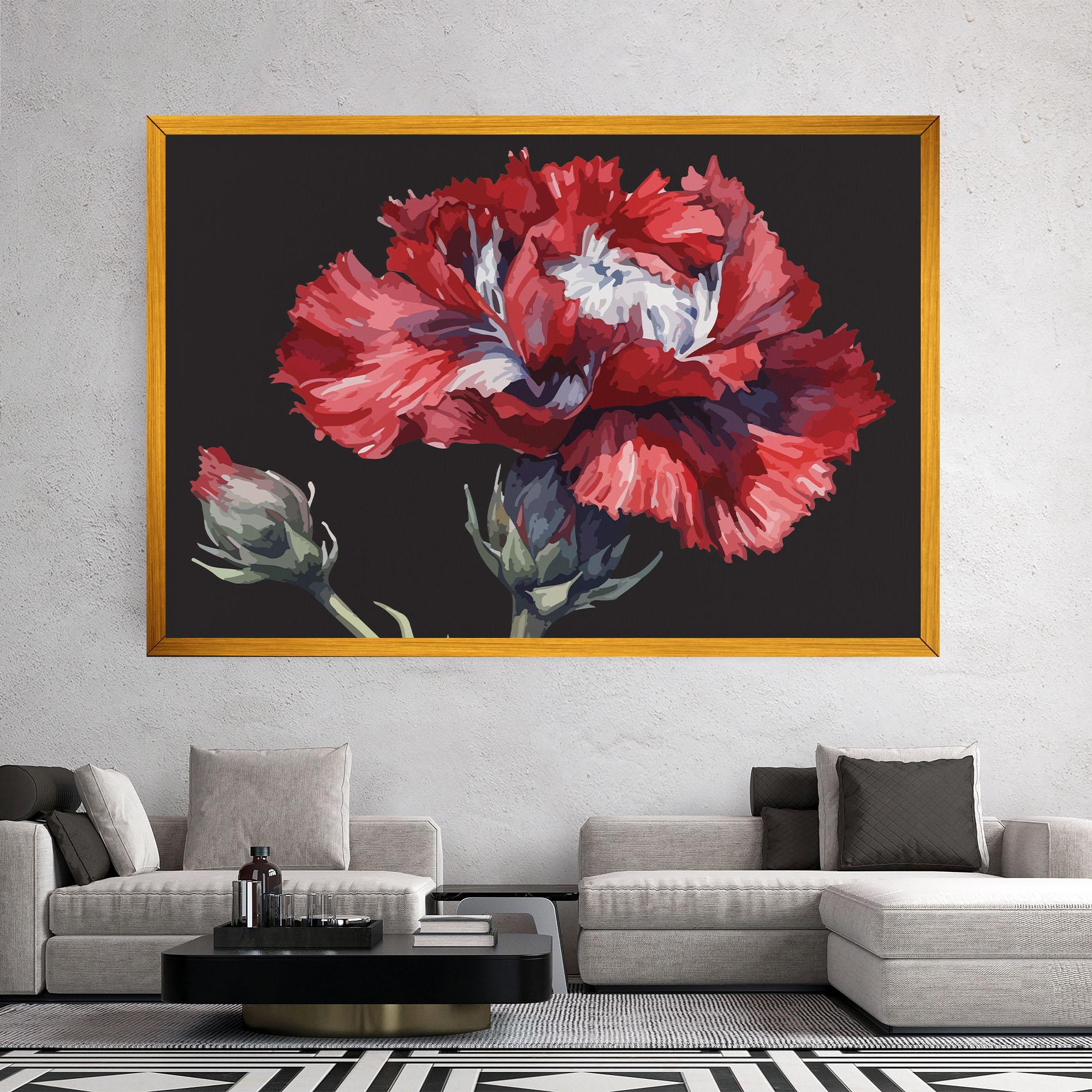 Vászonkép Close Up Poppy mockup 2