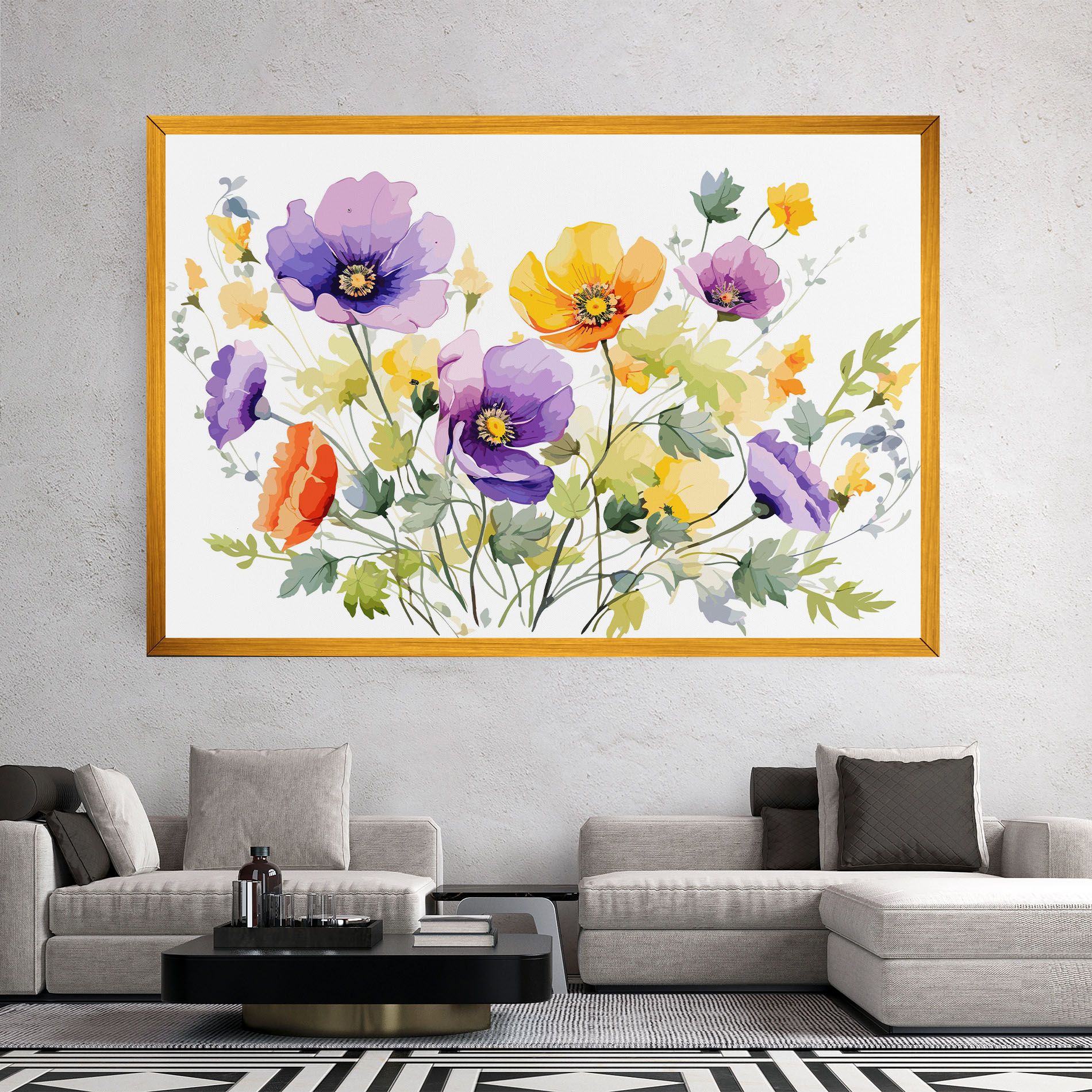Purple Orange Poppy mockup 2