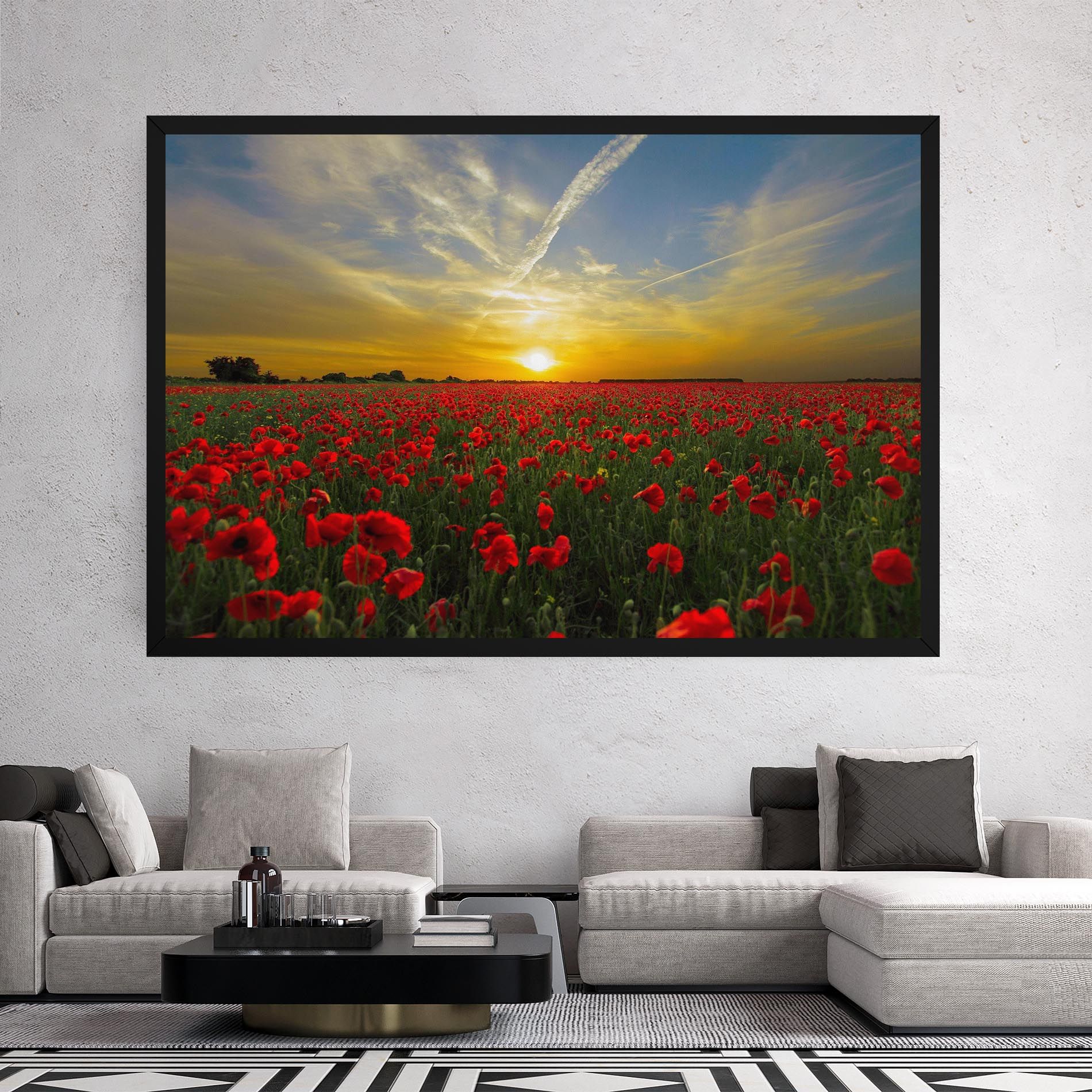 Poppies Sunset mockup 2