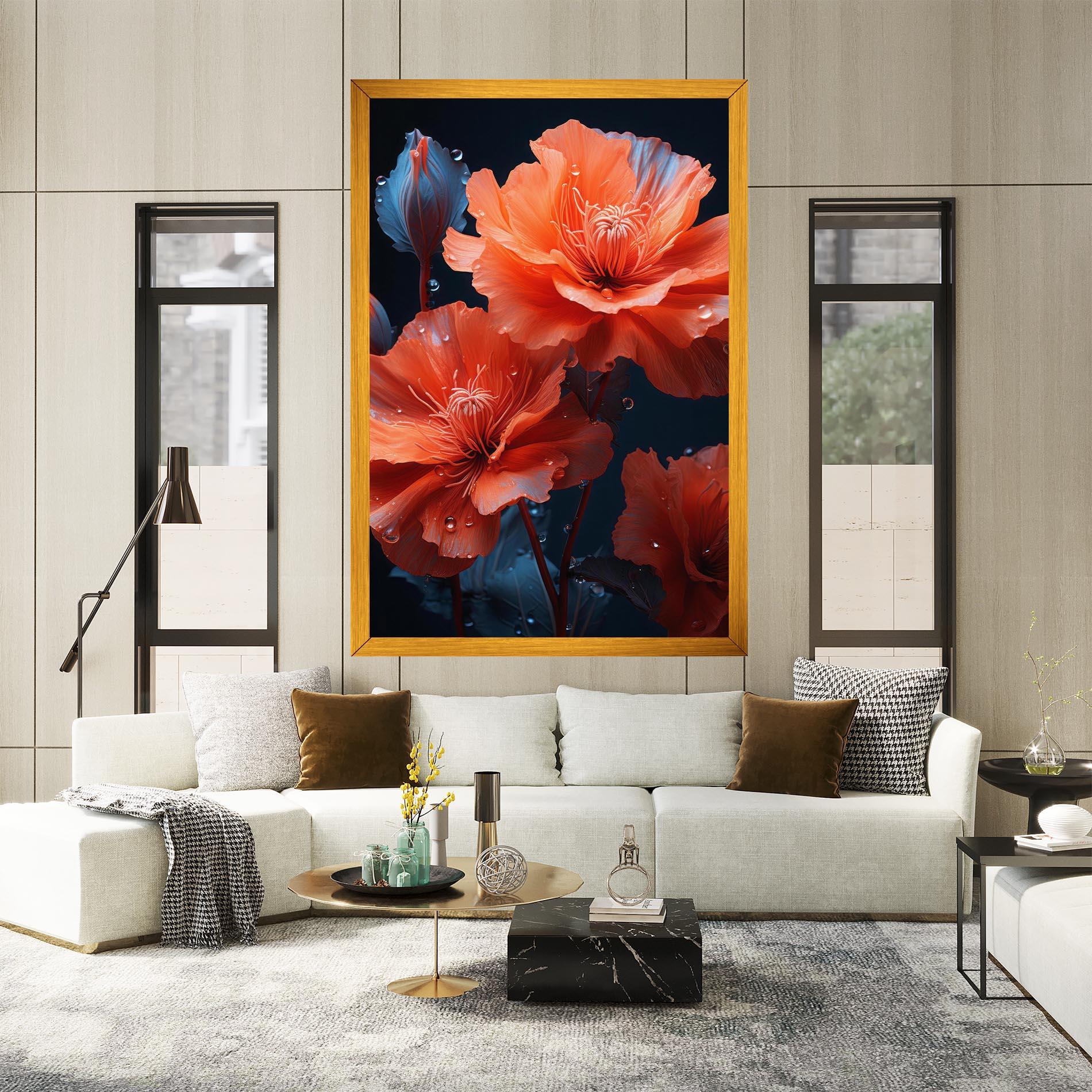Vászonkép Orange Poppy mockup 2