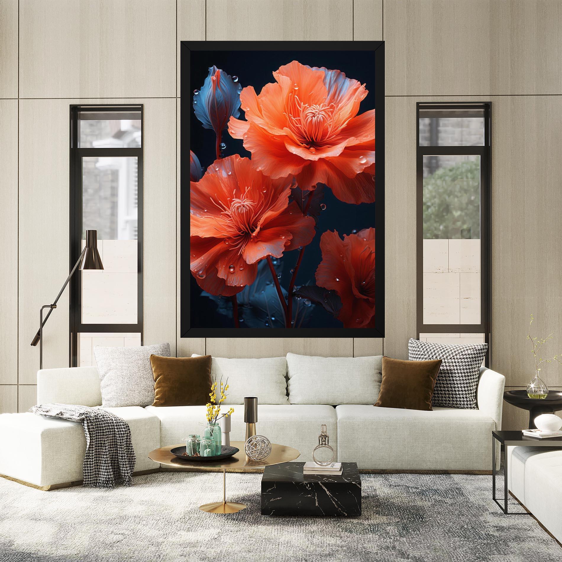 Vászonkép Orange Poppy mockup 2