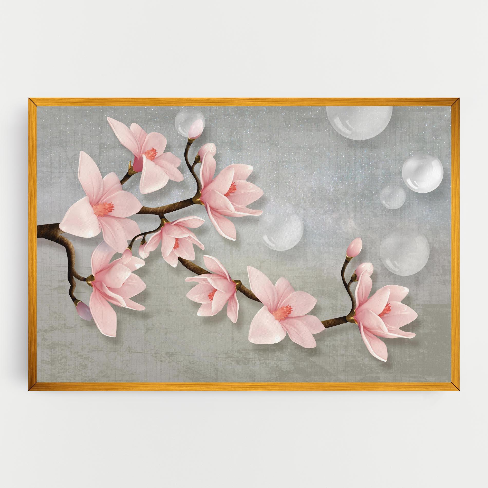 Vászonkép Pink Magnolia mockup 0