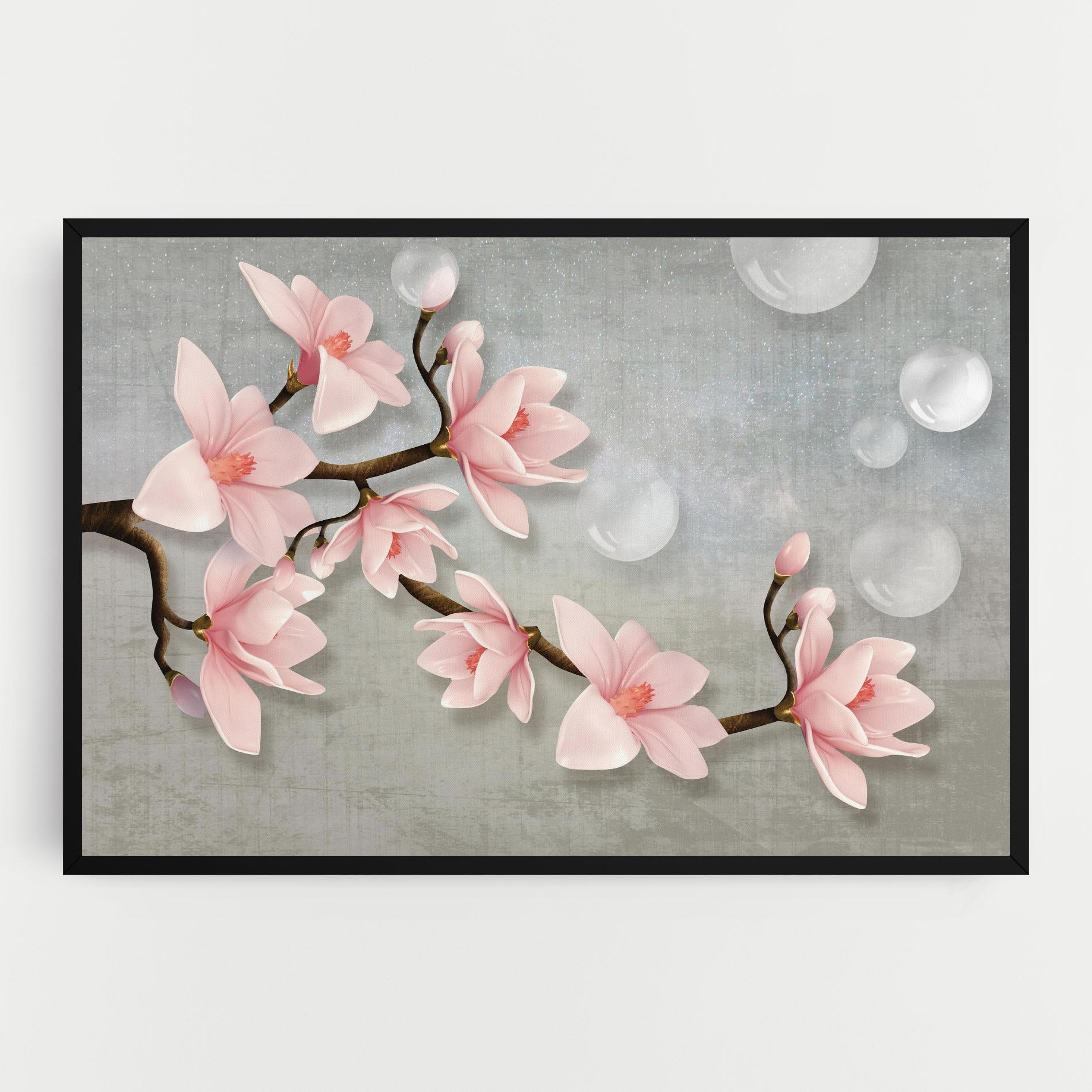 Vászonkép Pink Magnolia mockup 0