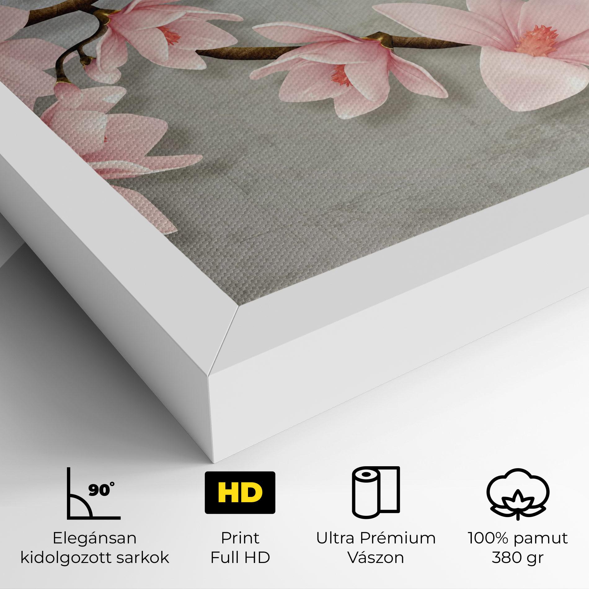 Vászonkép Pink Magnolia mockup 4