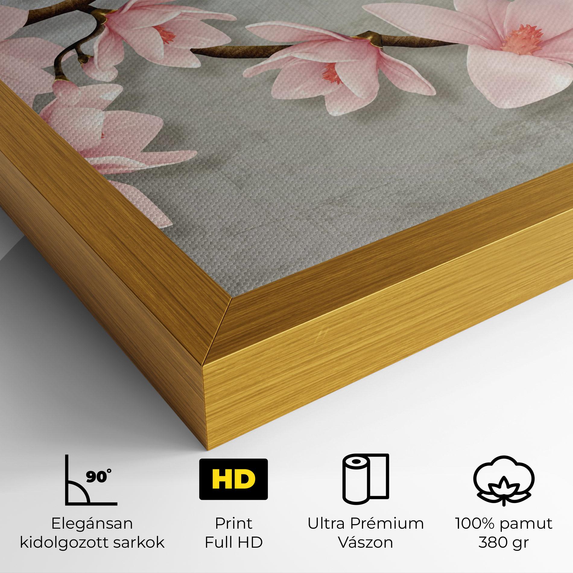 Vászonkép Pink Magnolia mockup 4