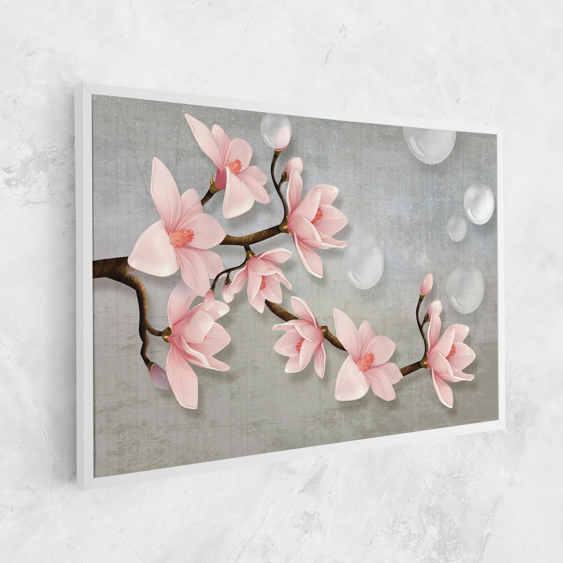Vászonkép Pink Magnolia mockup 1
