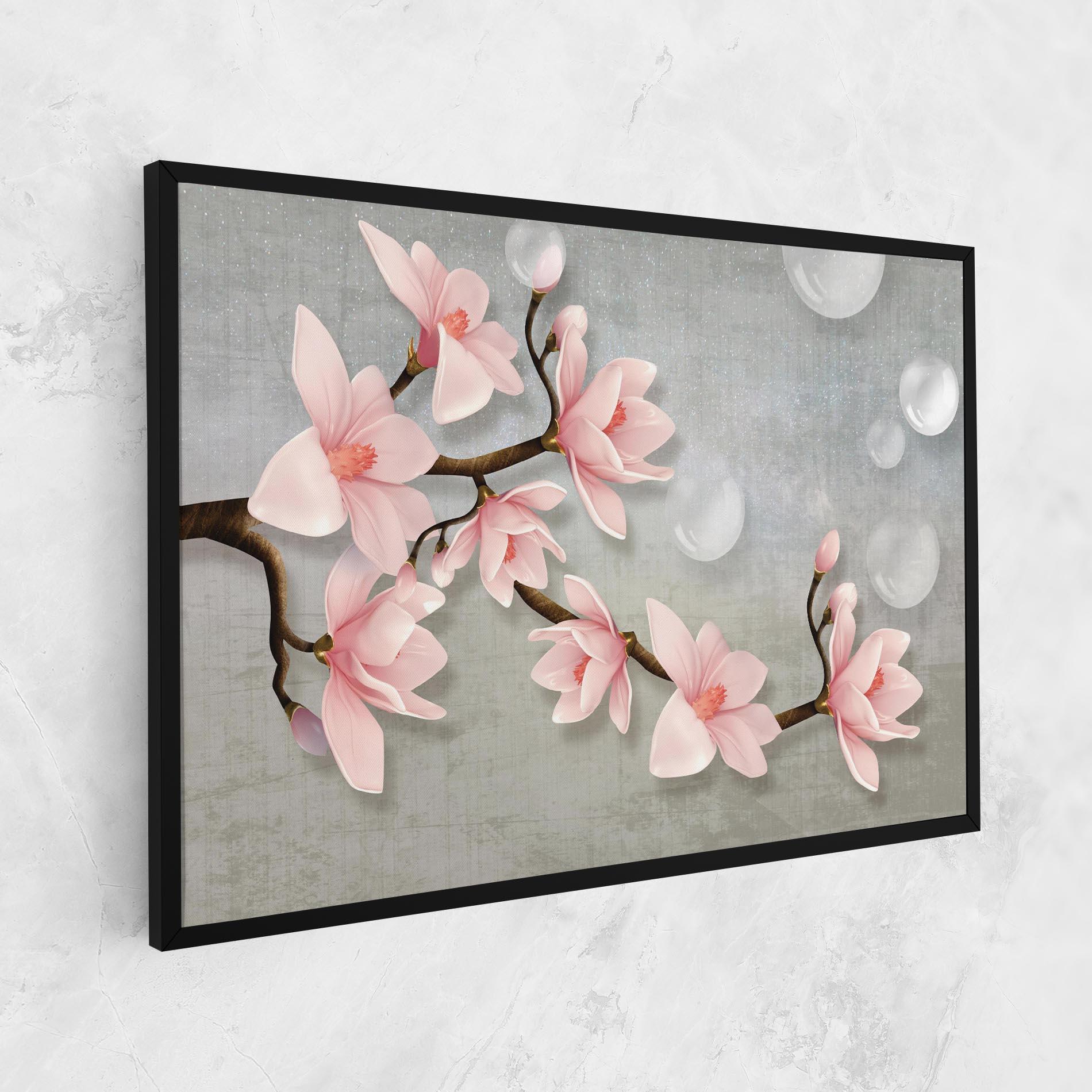 Vászonkép Pink Magnolia mockup 1