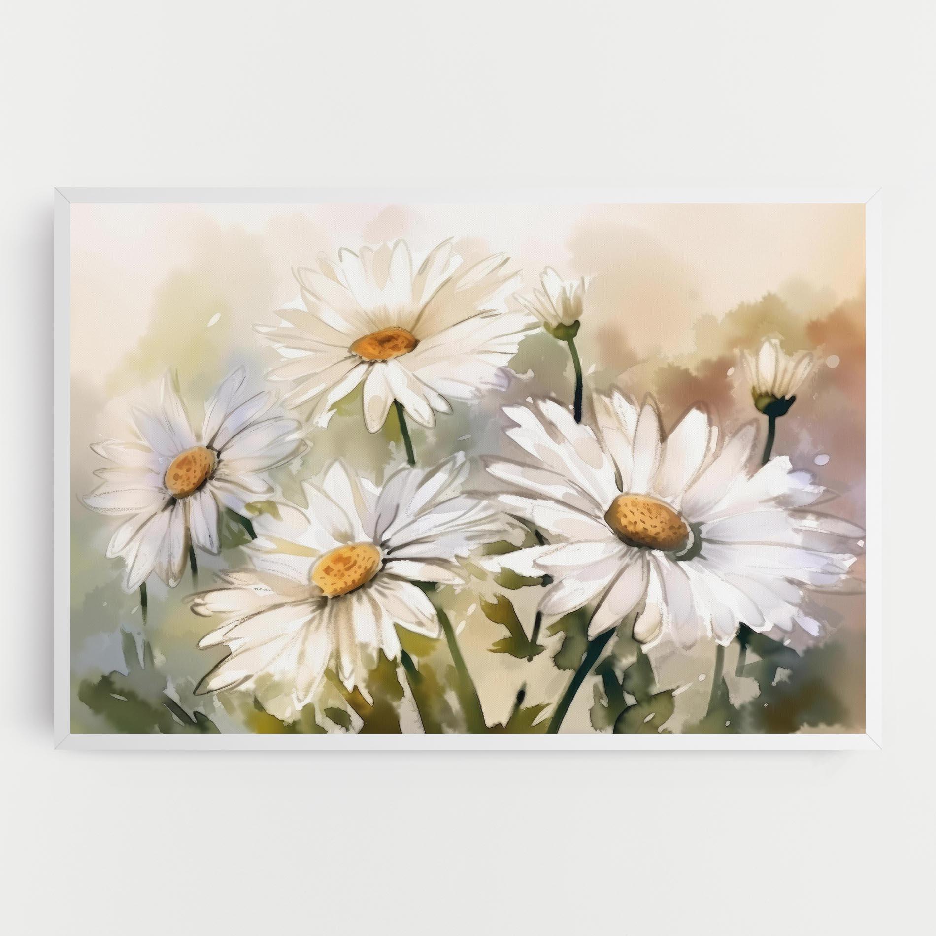 Vászonkép Daisy Painting mockup 0