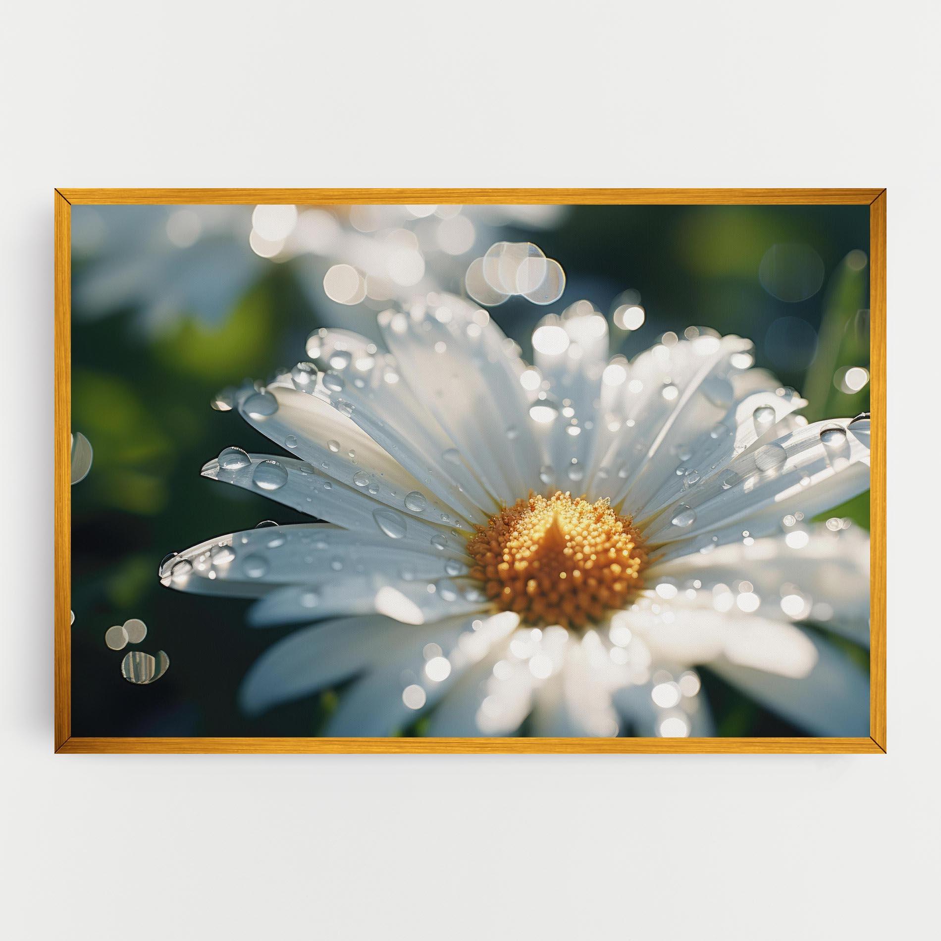 Vászonkép Daisy After Rain Close Up mockup 0