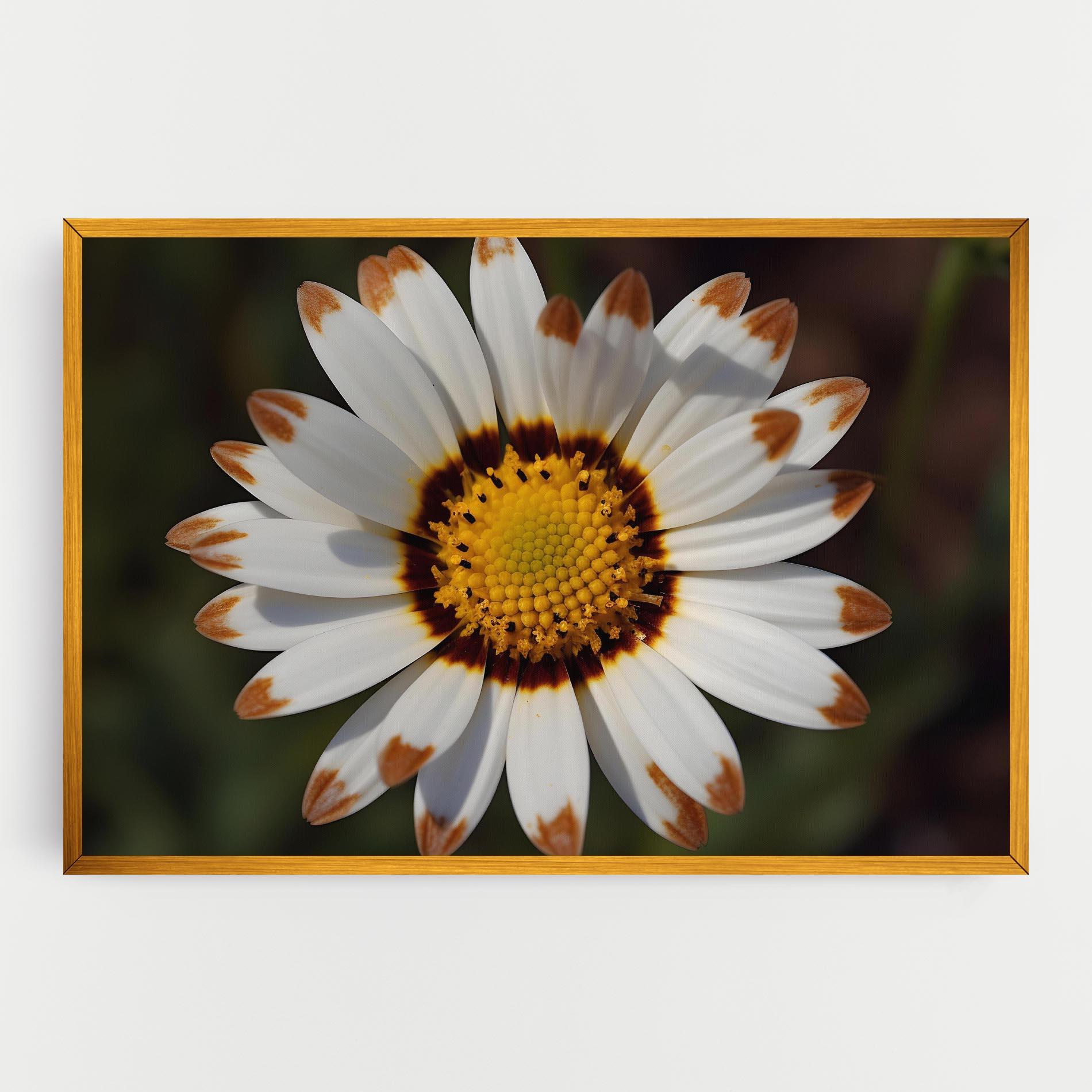 Vászonkép White Brown Daisy mockup 0