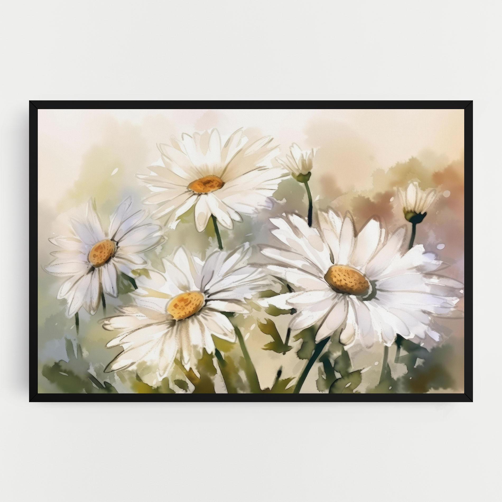 Vászonkép Daisy Painting mockup 0