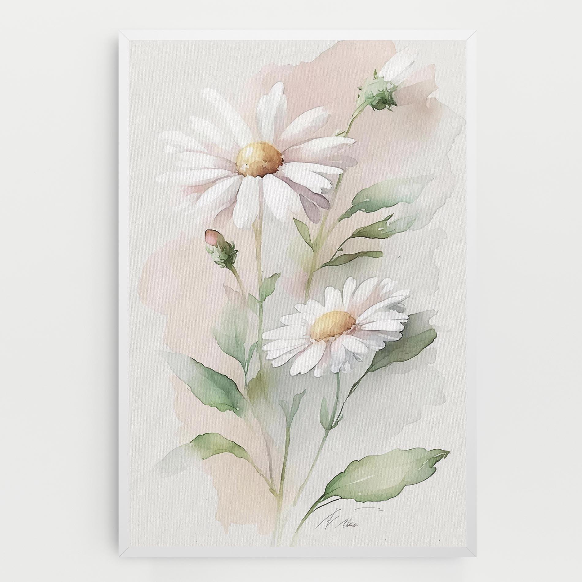 Vászonkép Painted Pretty Daisy mockup 0