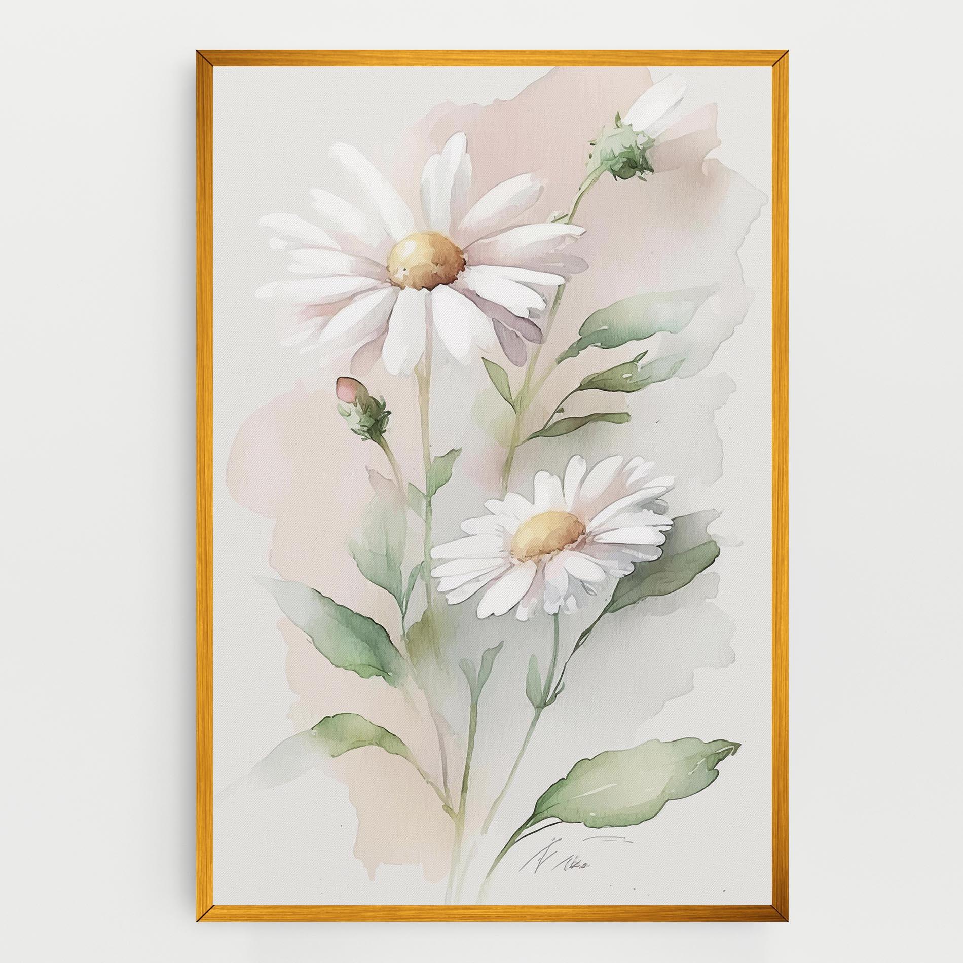 Vászonkép Painted Pretty Daisy mockup 0