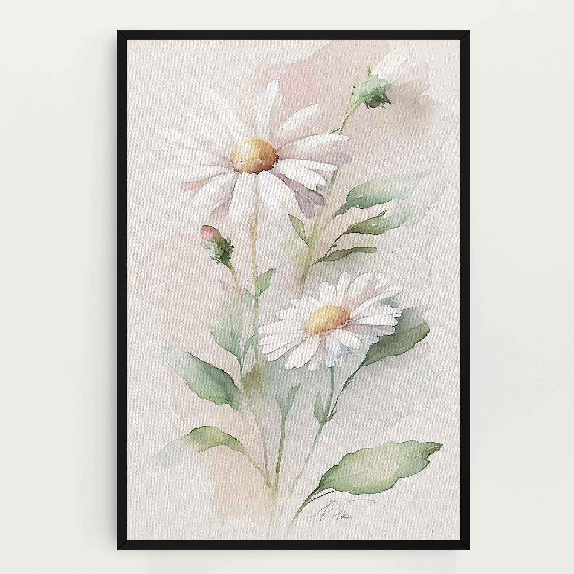 Vászonkép Painted Pretty Daisy mockup 0