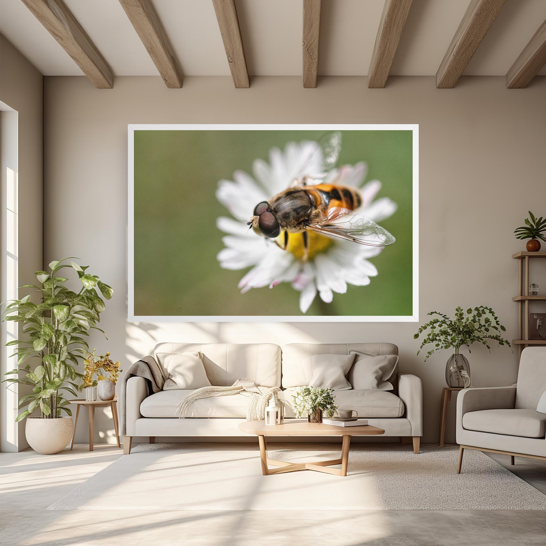 Vászonkép Bee On Small Daisy mockup 6