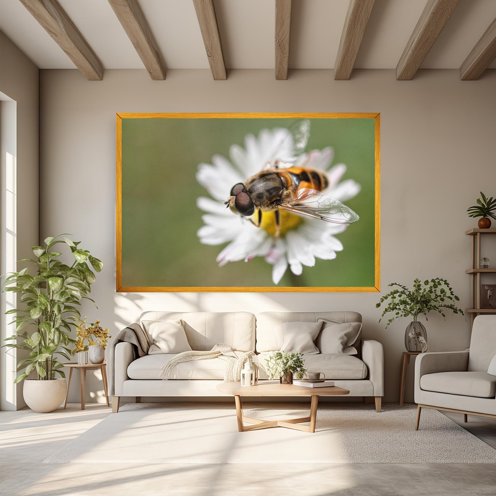 Vászonkép Bee On Small Daisy mockup 6