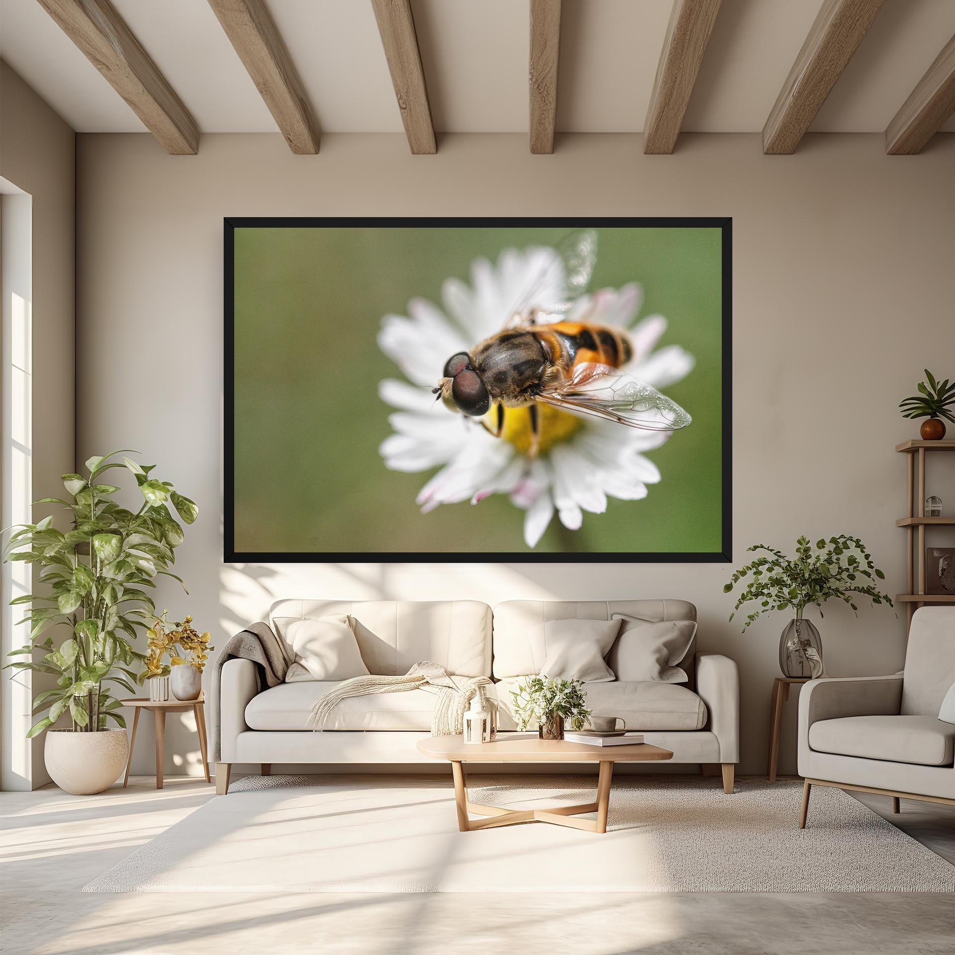 Vászonkép Bee On Small Daisy mockup 6