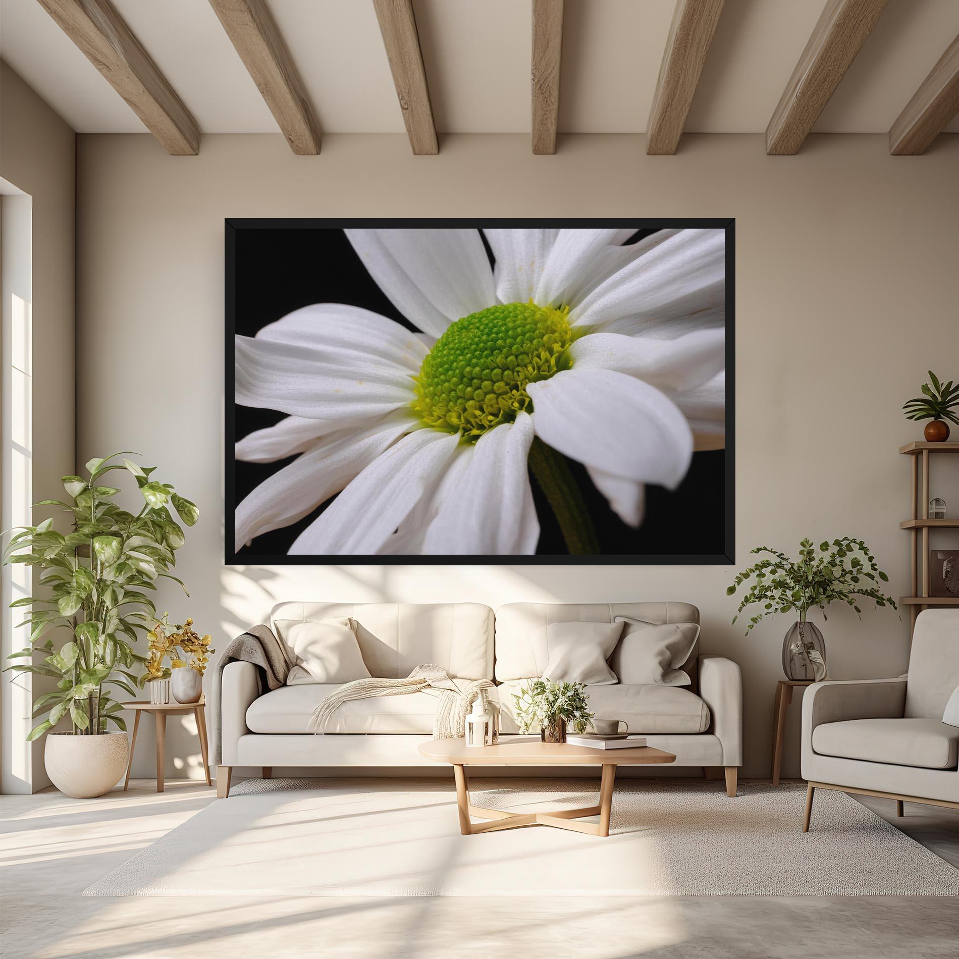 Vászonkép Green Middle Daisy mockup 6