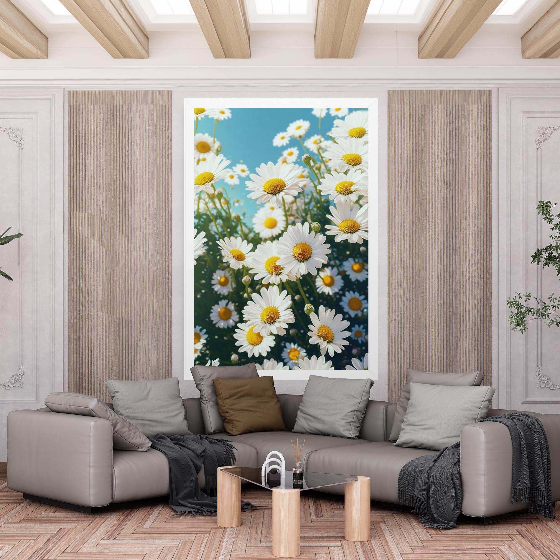 Vászonkép Daisy Field View mockup 6