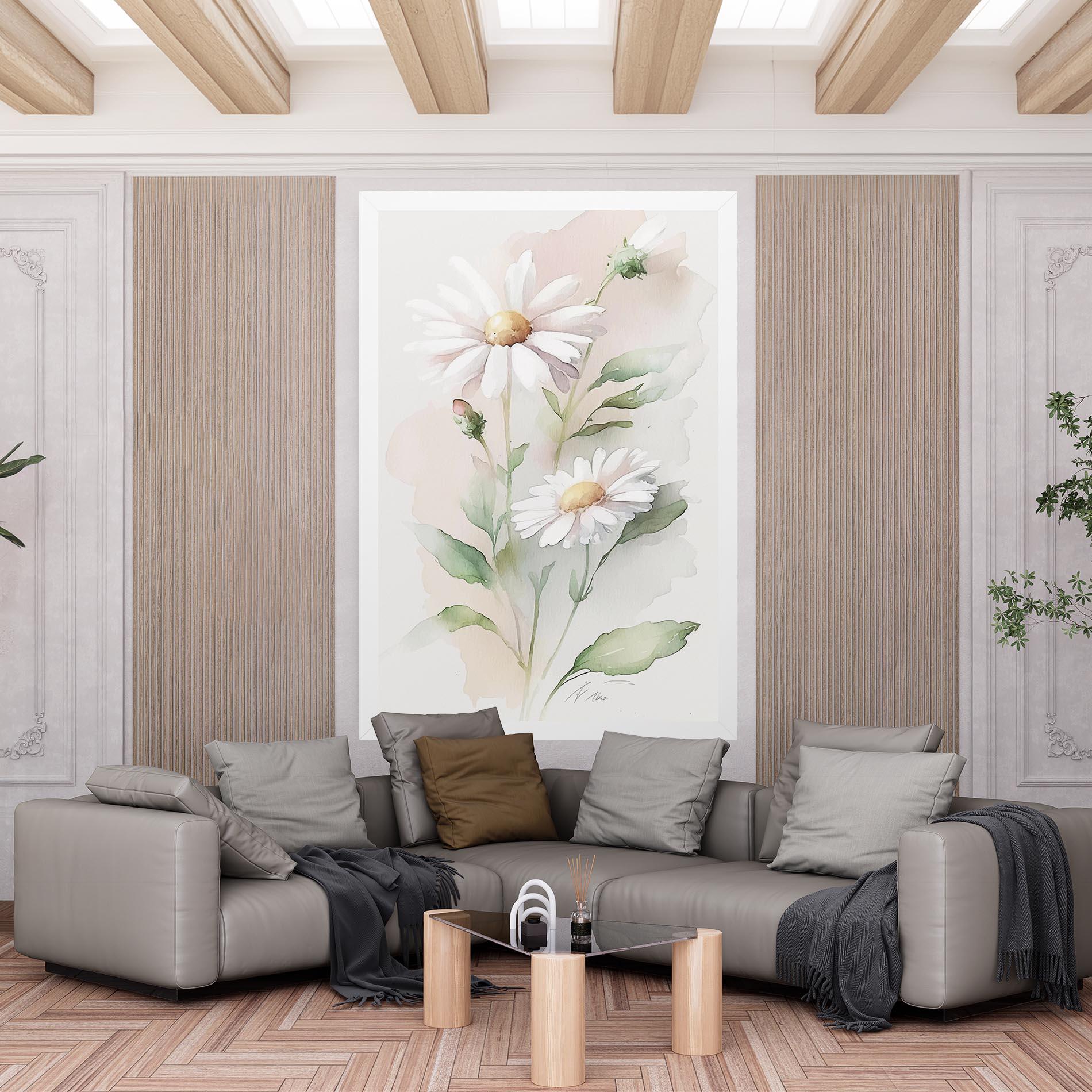 Vászonkép Painted Pretty Daisy mockup 6