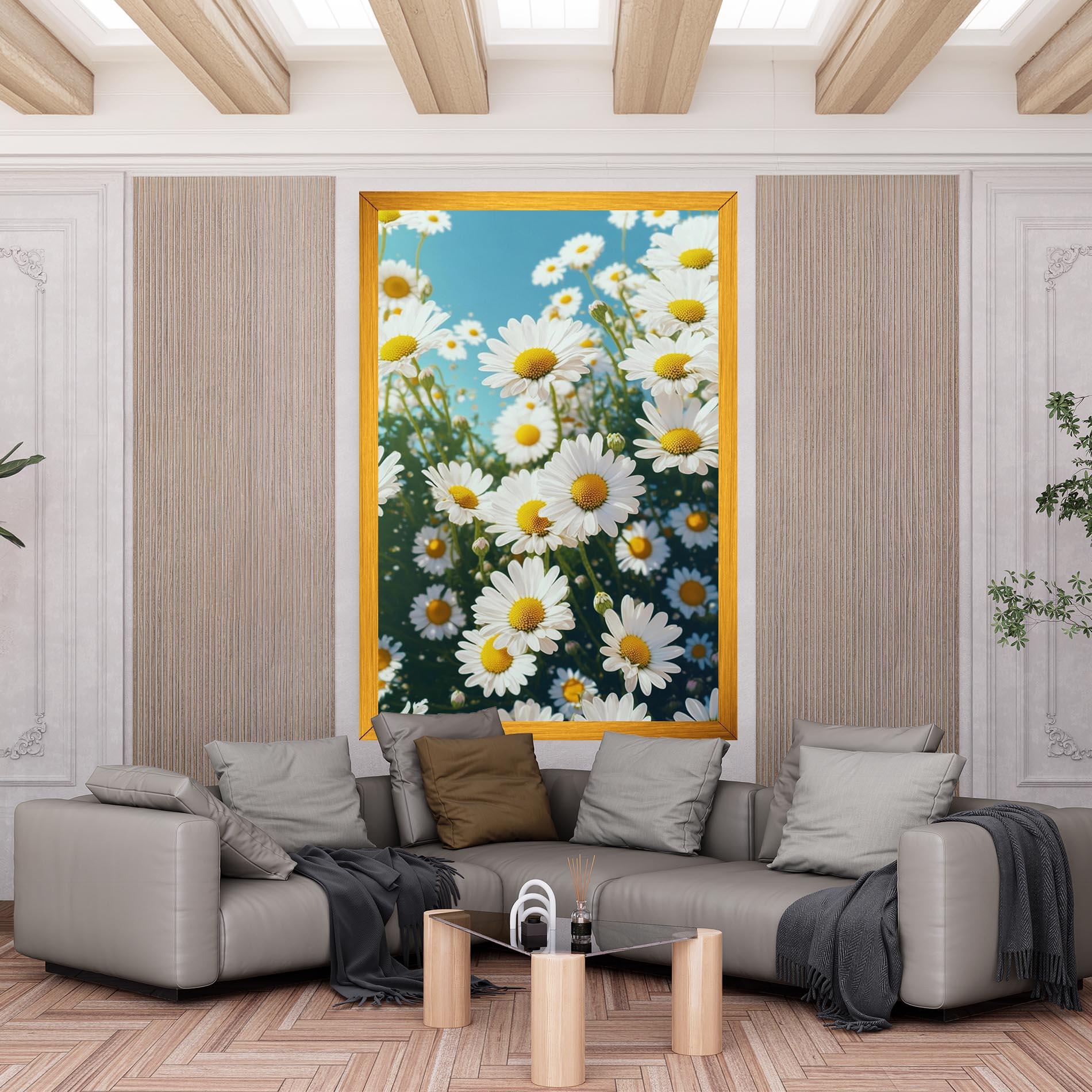 Vászonkép Daisy Field View mockup 6