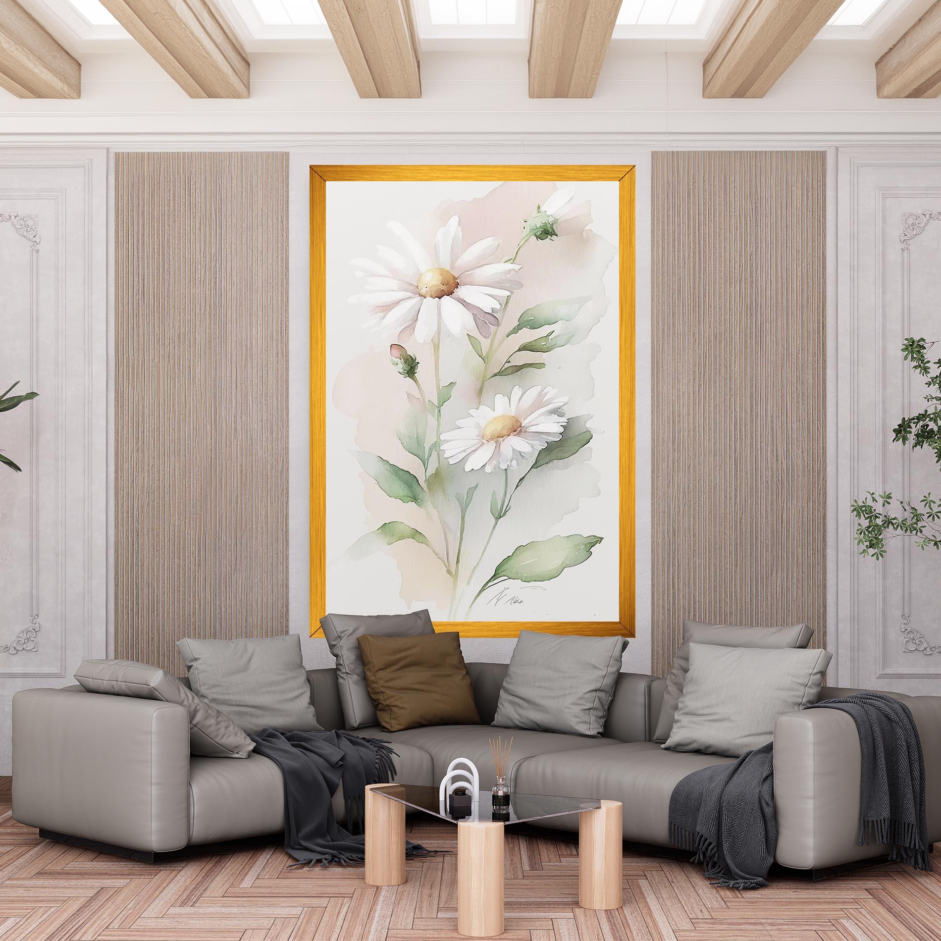 Vászonkép Painted Pretty Daisy mockup 6