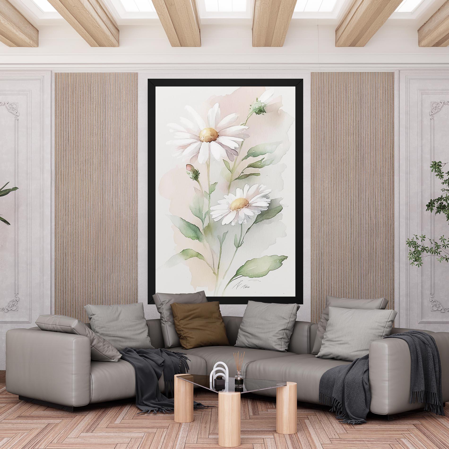 Vászonkép Painted Pretty Daisy mockup 6