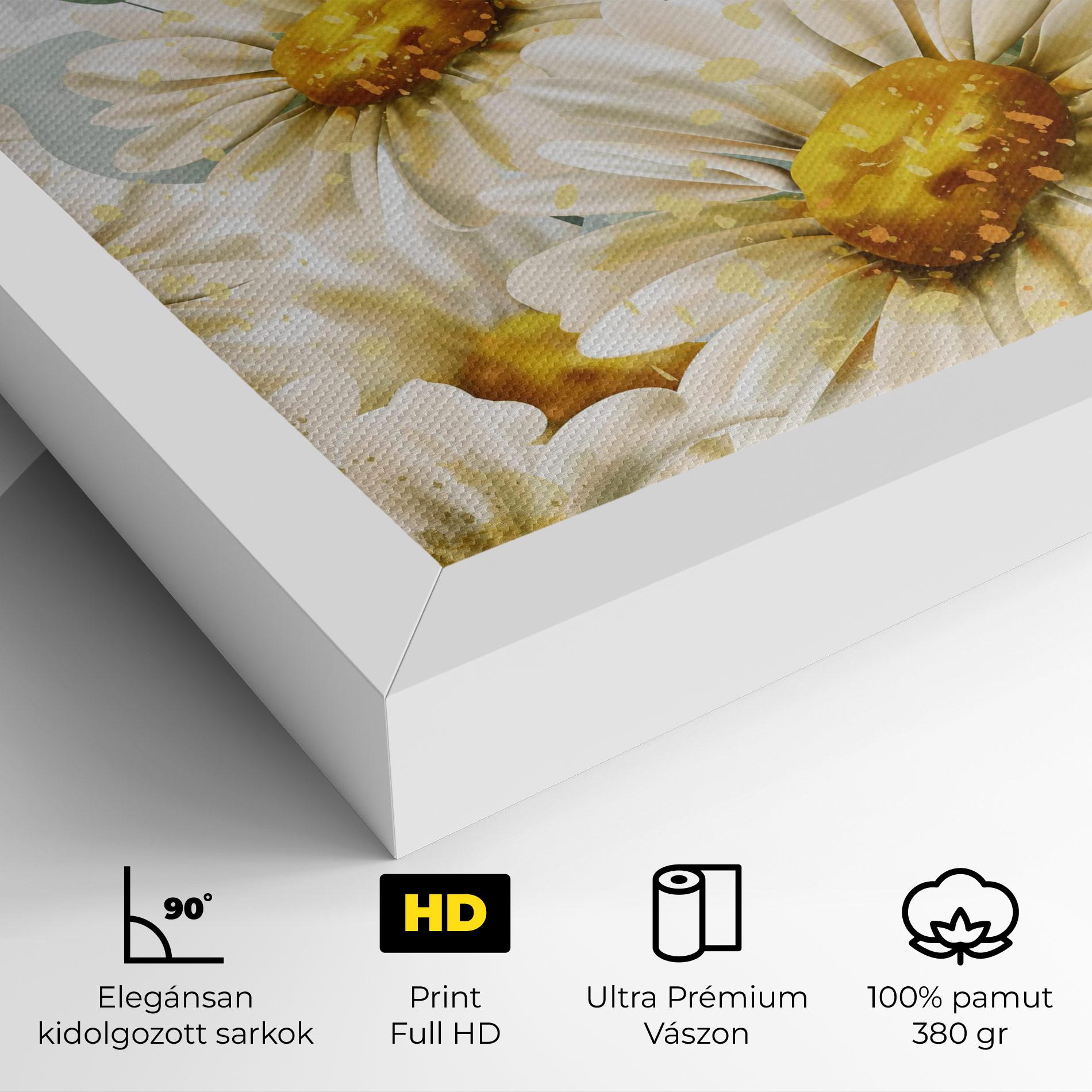 Vászonkép Beautiful Daisy Art mockup 4