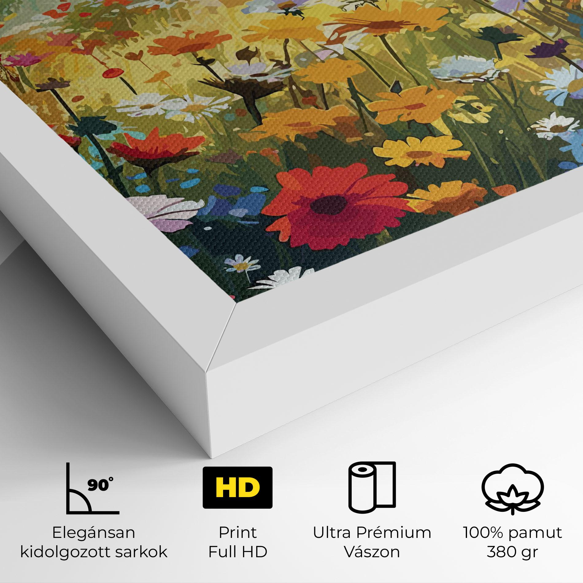 Vászonkép Colorful Daisy Mix mockup 4