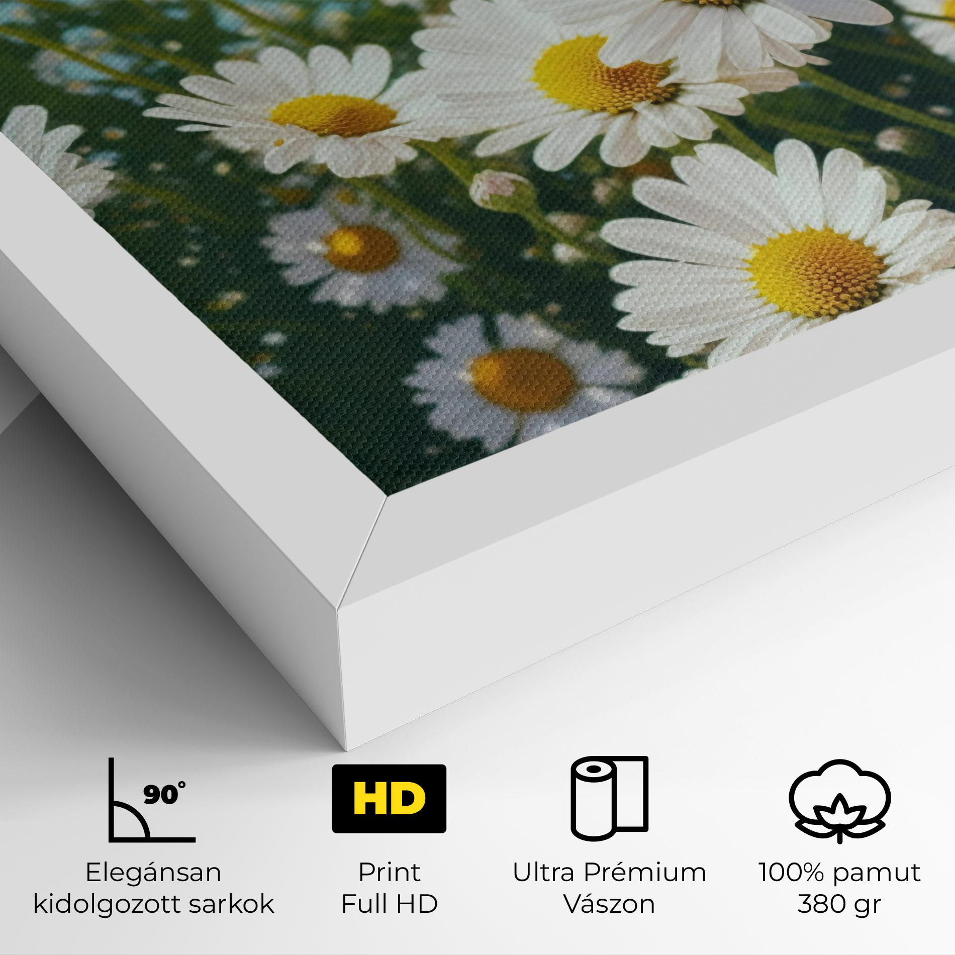 Vászonkép Daisy Field View mockup 4