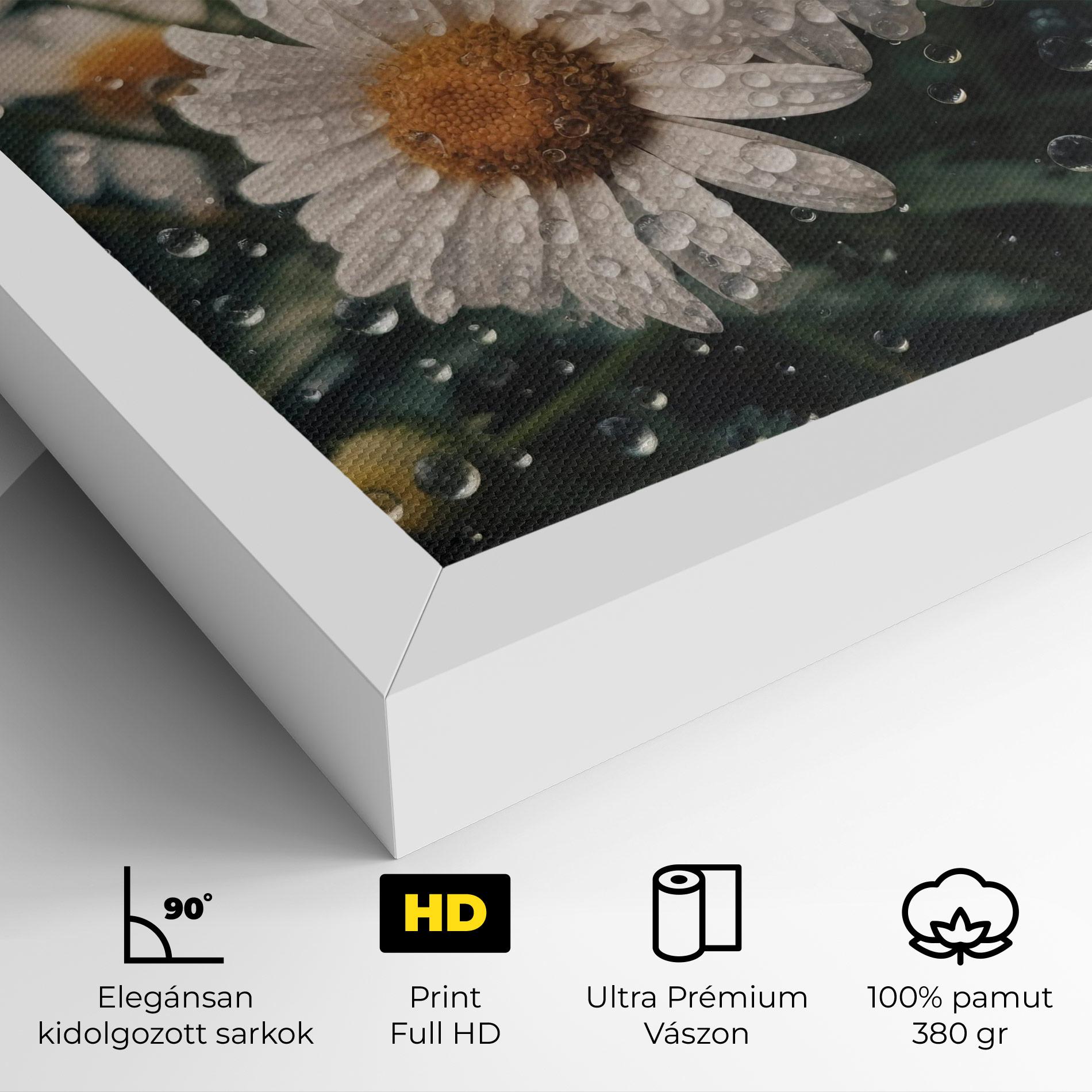 Vászonkép Daisy View After Rain mockup 4