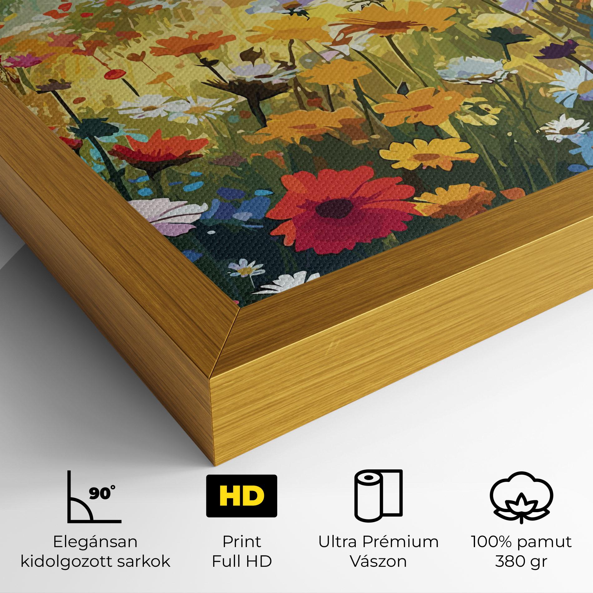 Vászonkép Colorful Daisy Mix mockup 4