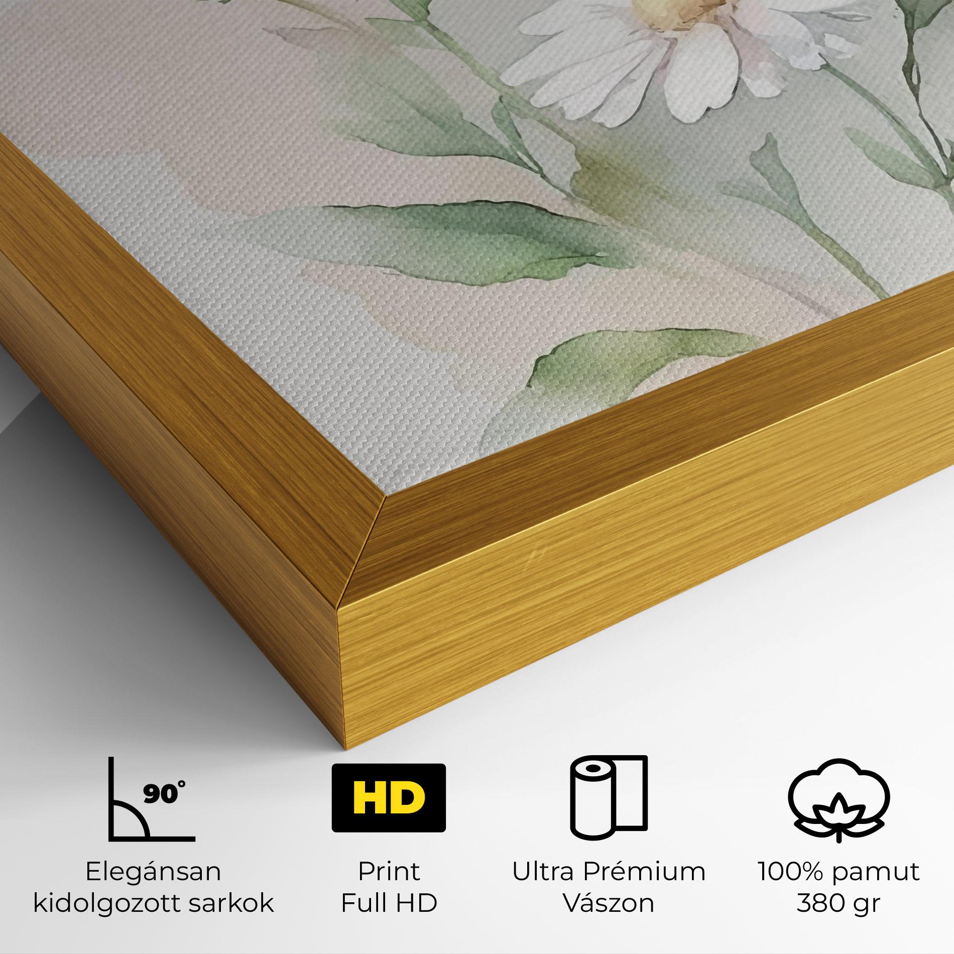 Vászonkép Painted Pretty Daisy mockup 4