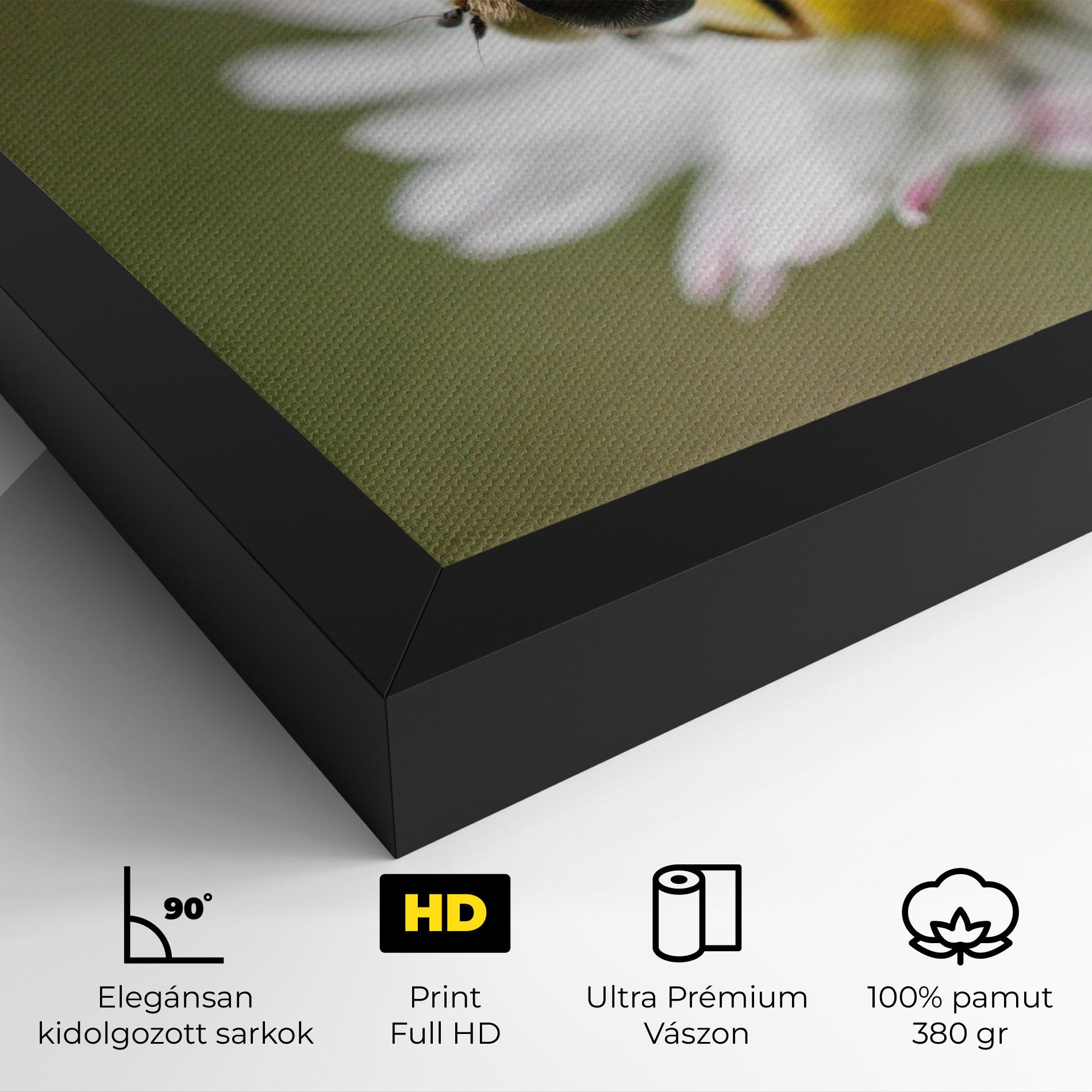 Vászonkép Bee On Small Daisy mockup 4