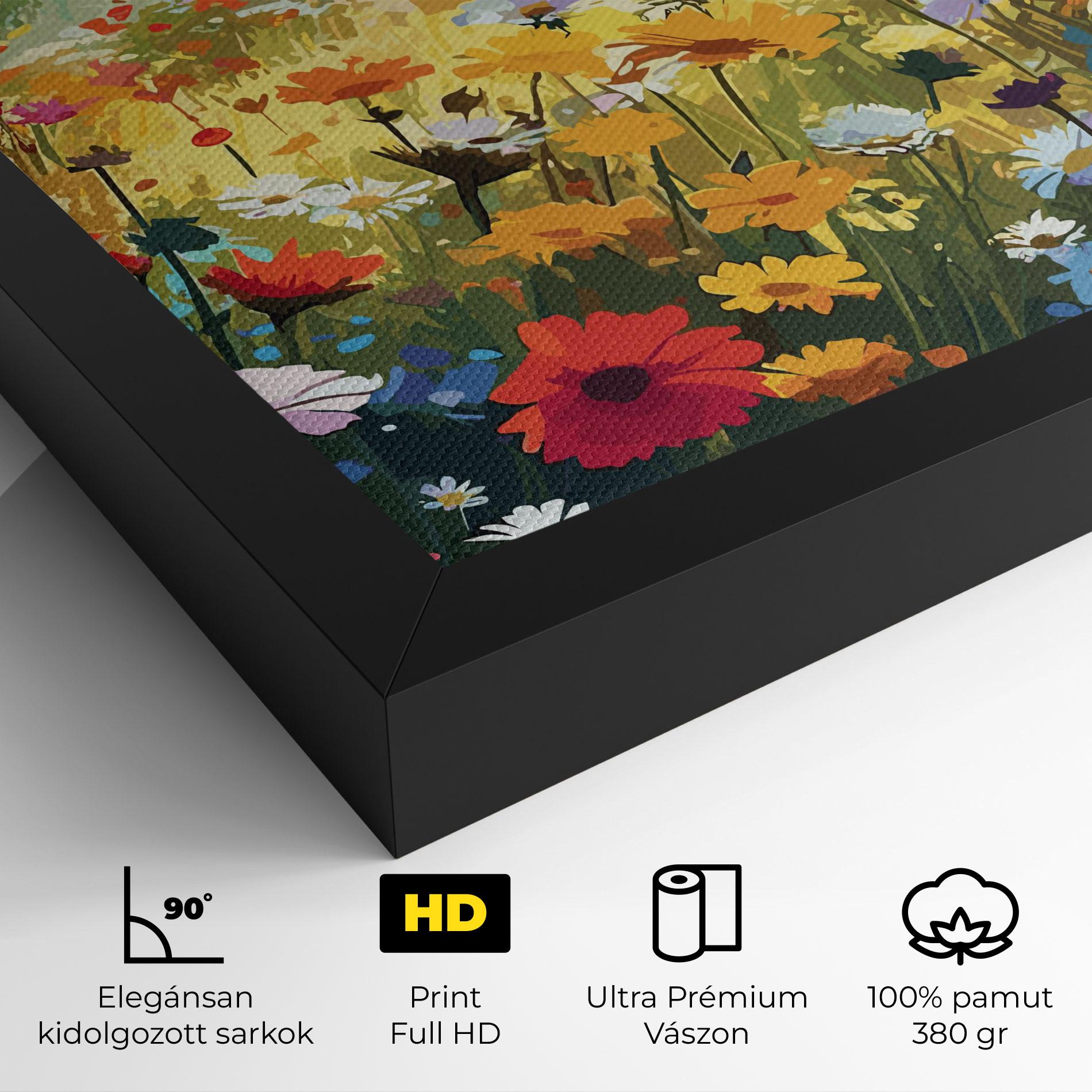 Vászonkép Colorful Daisy Mix mockup 4