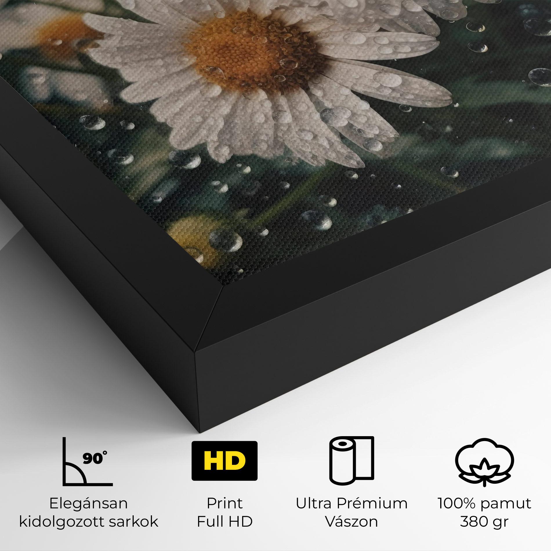 Vászonkép Daisy View After Rain mockup 4