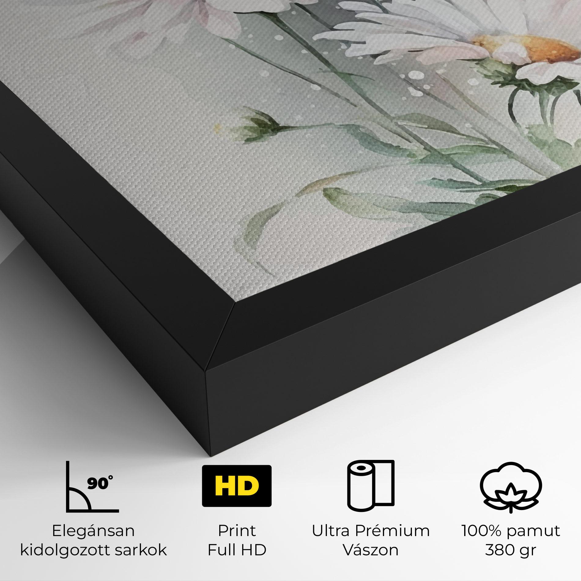 Vászonkép Dreamy White Daisy mockup 4