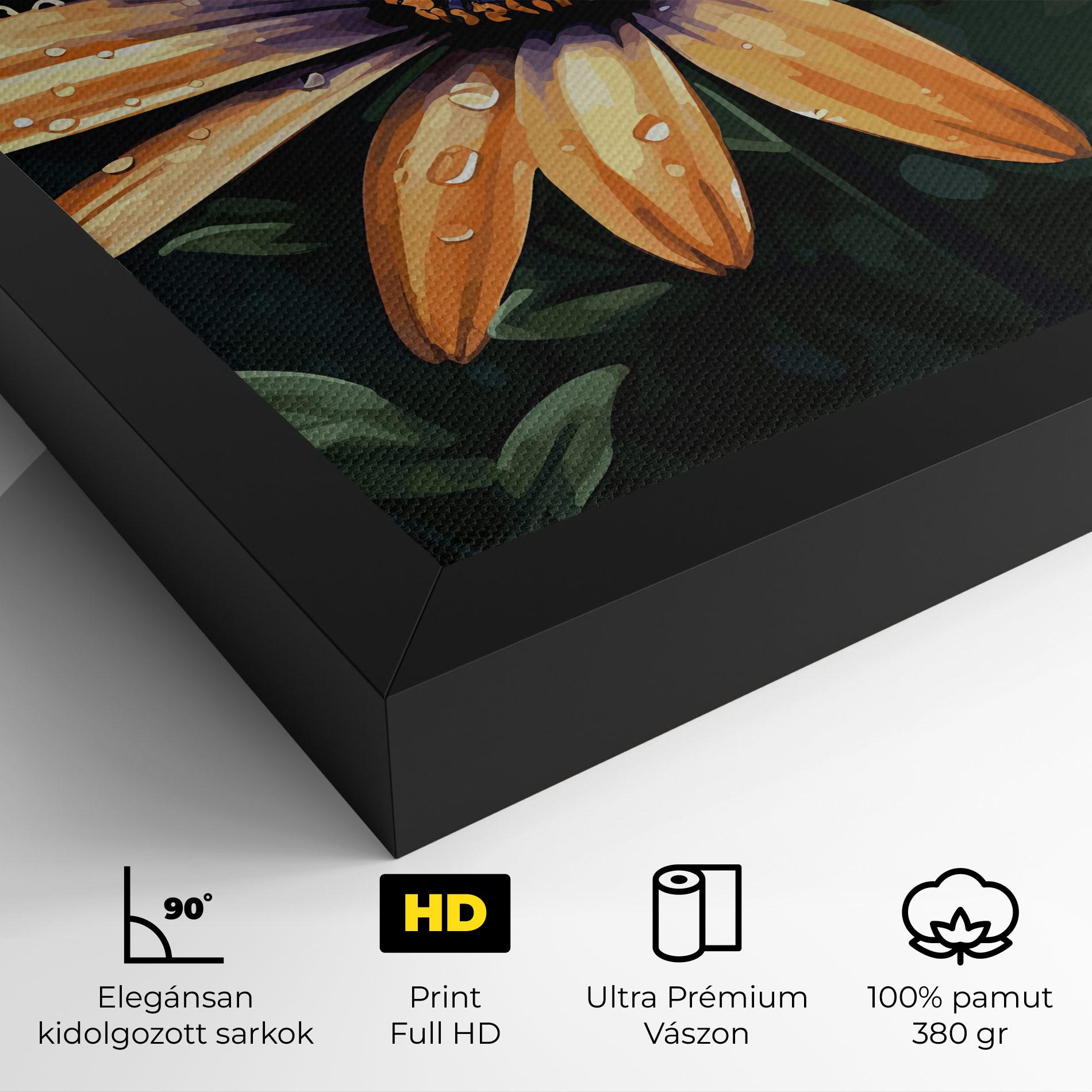 Vászonkép Orange Pretty Daisy mockup 4