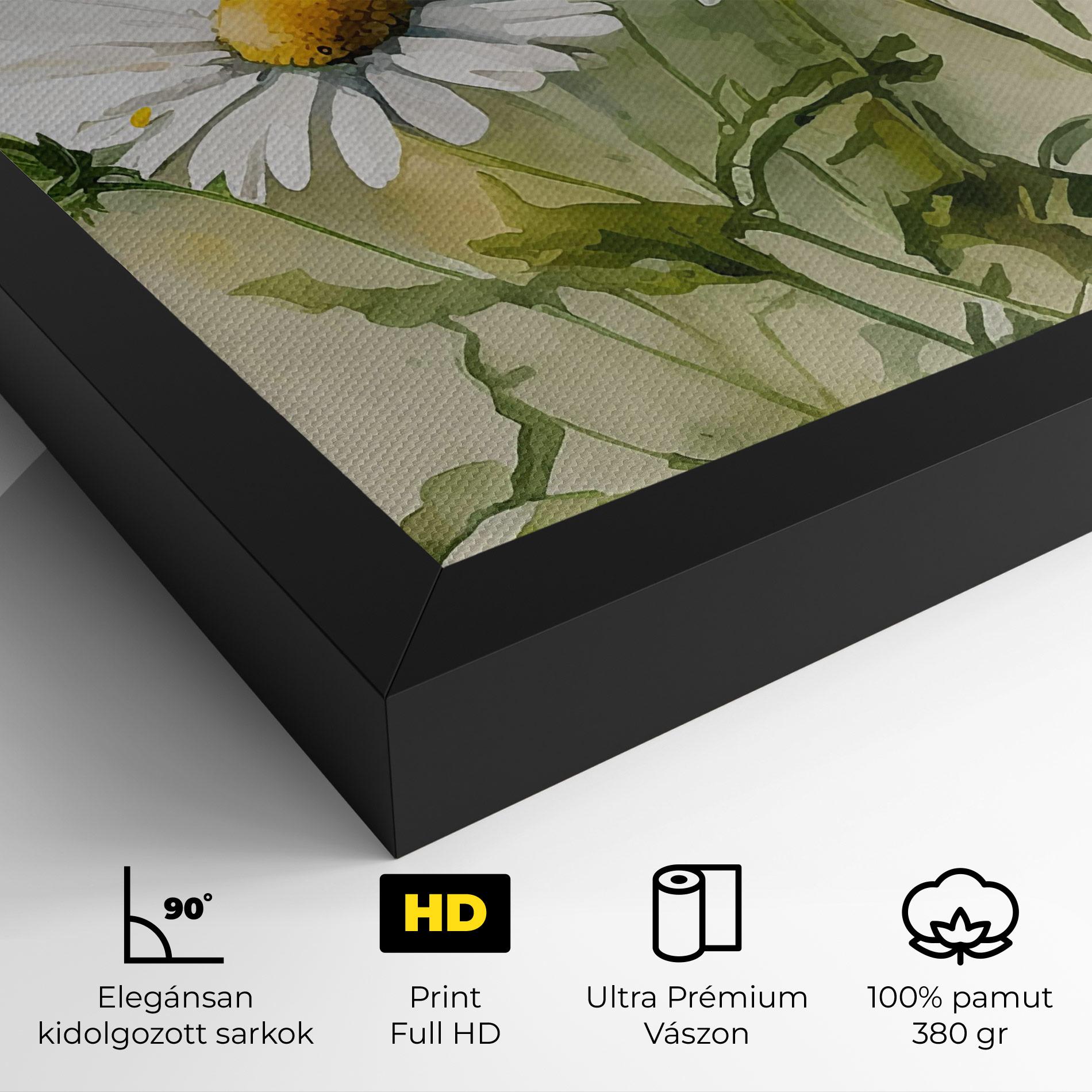 Vászonkép Painted Daisy mockup 4