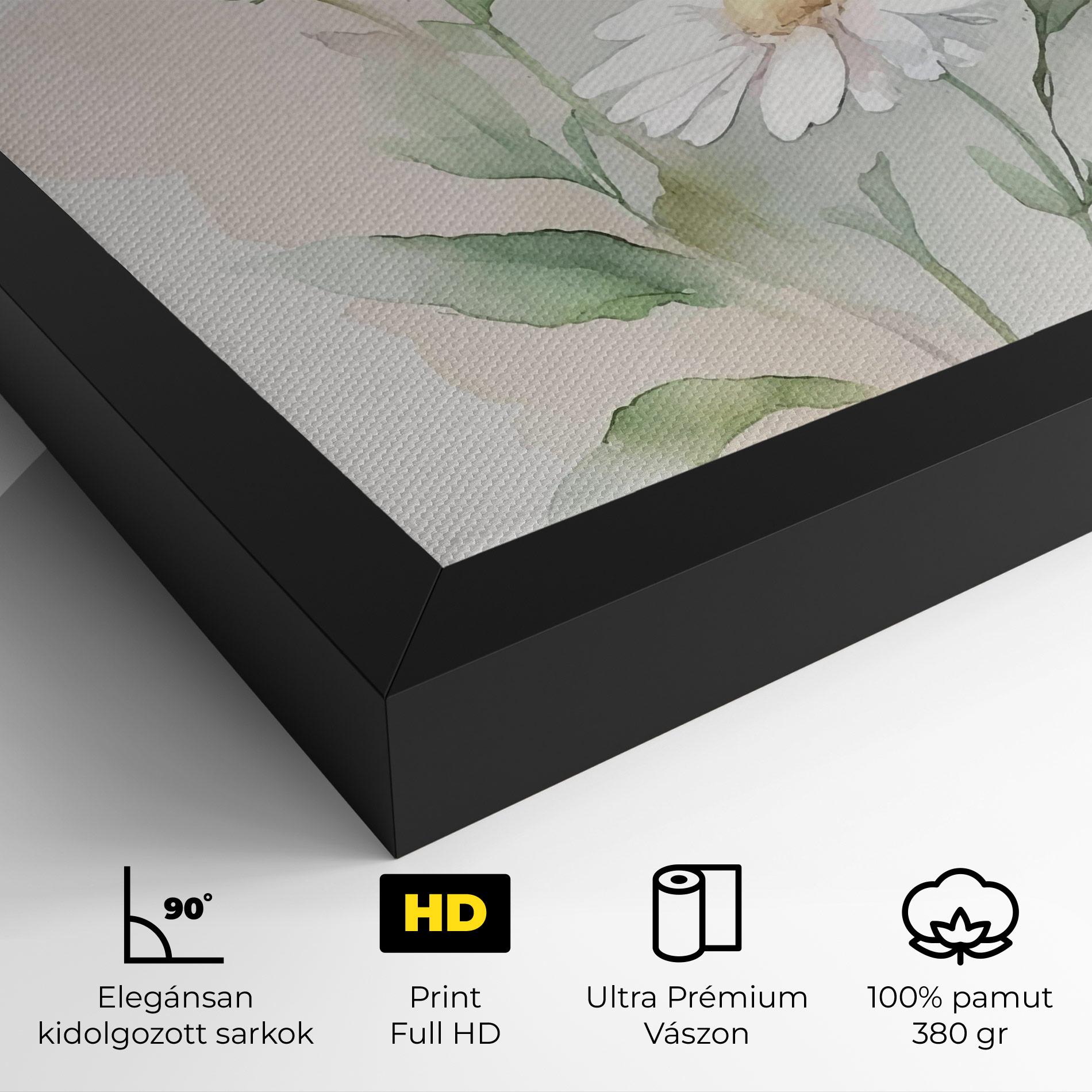 Vászonkép Painted Pretty Daisy mockup 4