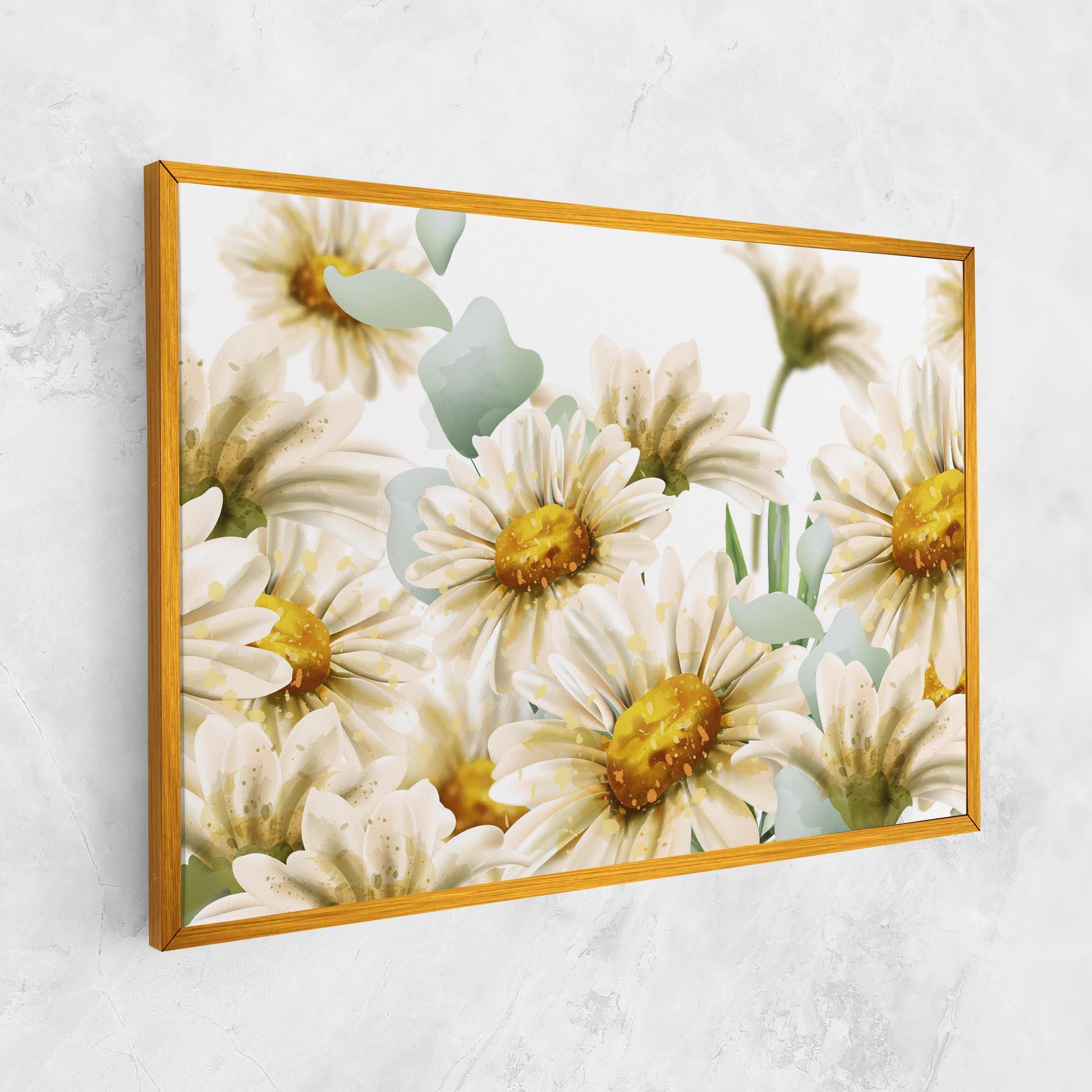 Vászonkép Beautiful Daisy Art mockup 1